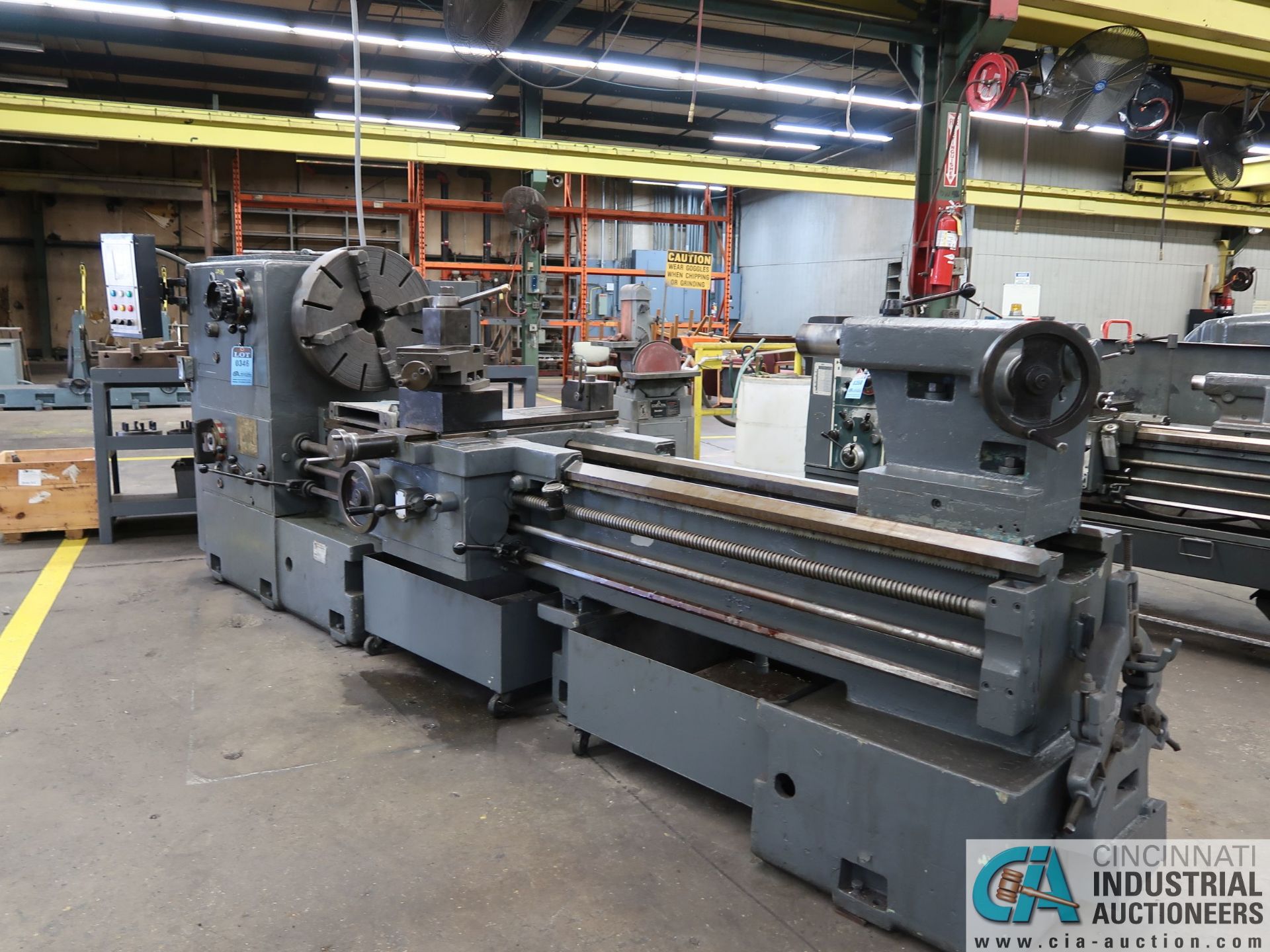 30" / 40" X 80" SUMMIT MODEL 30-4X80 GAP BED LATHE; S/N 770513, 24" 4-JAW CHUCK, TAIL STOCK, - Image 2 of 14