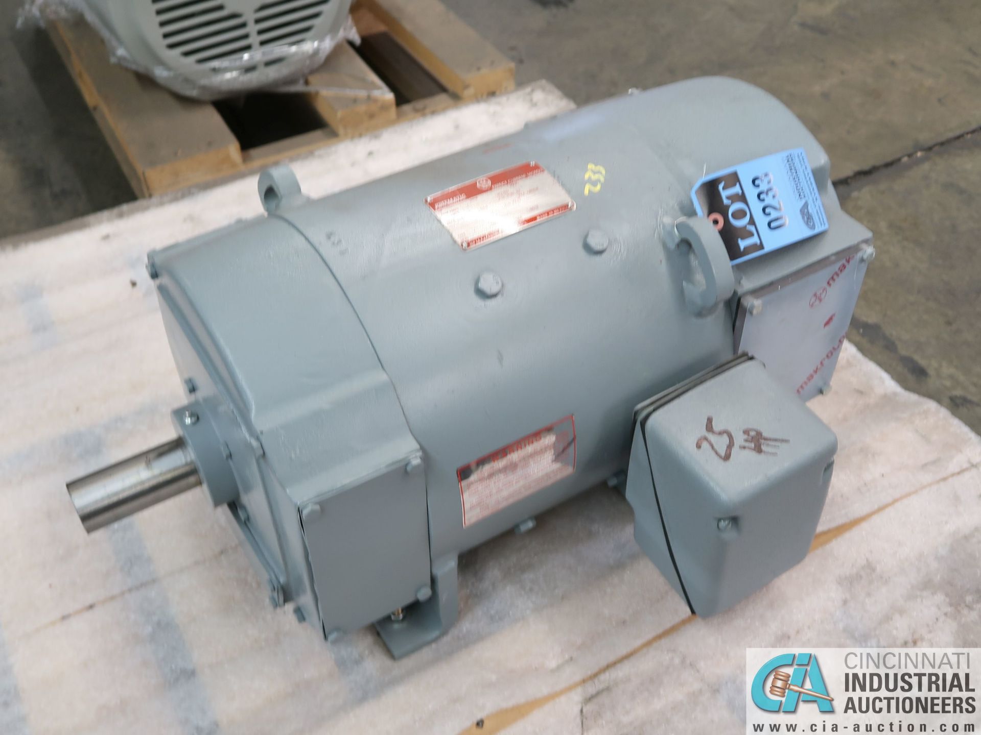 25 HP GE TYPE CD287A1 ELECTRIC MOTOR, 1,750 RPM (NEW)