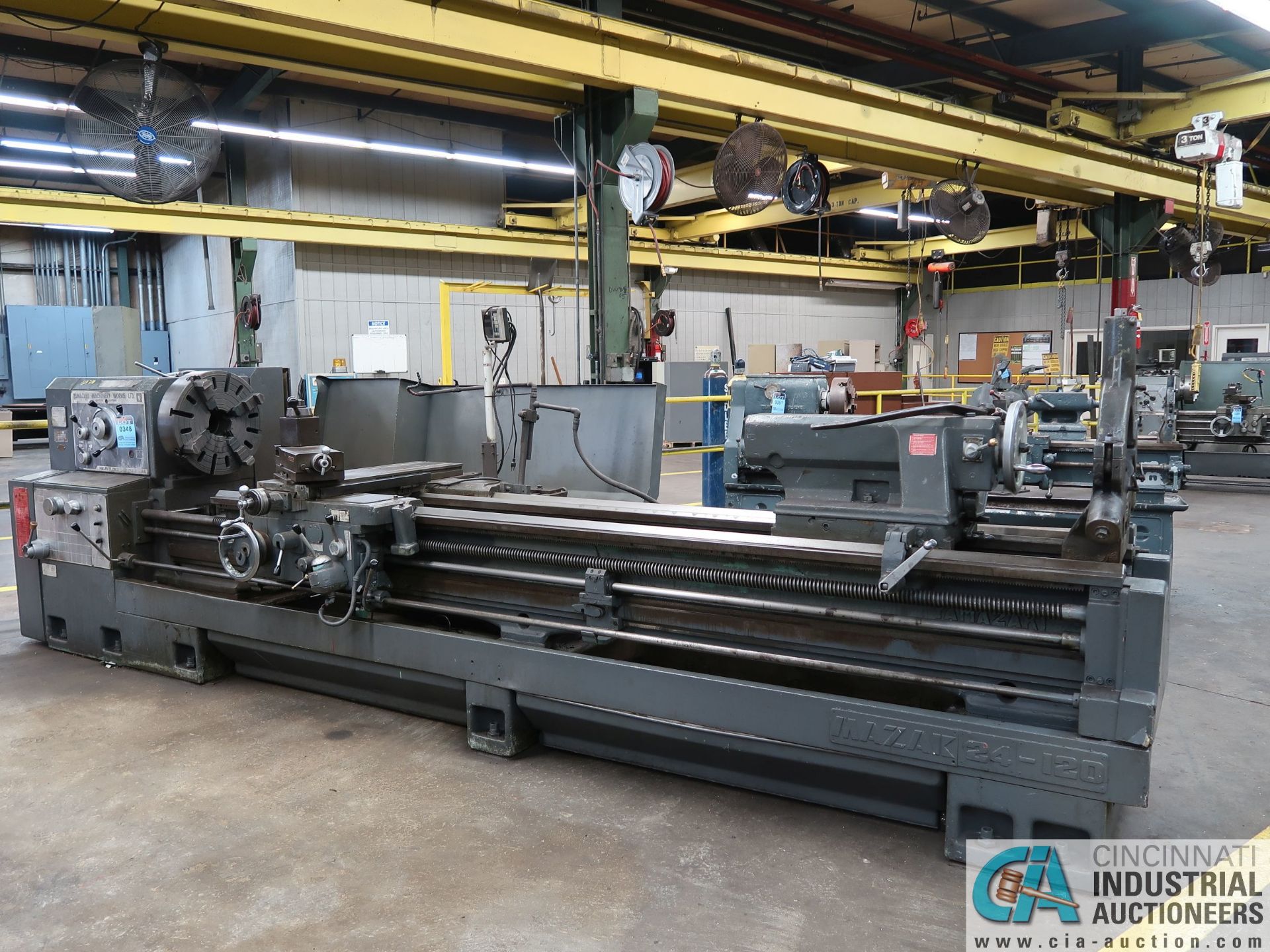 24" X 34" X 120" MAZAK MODEL 24-120 HEAVY DUTY GAP BED ENGINE LATHE; S/N 4778 - Missing Gap - Image 2 of 11