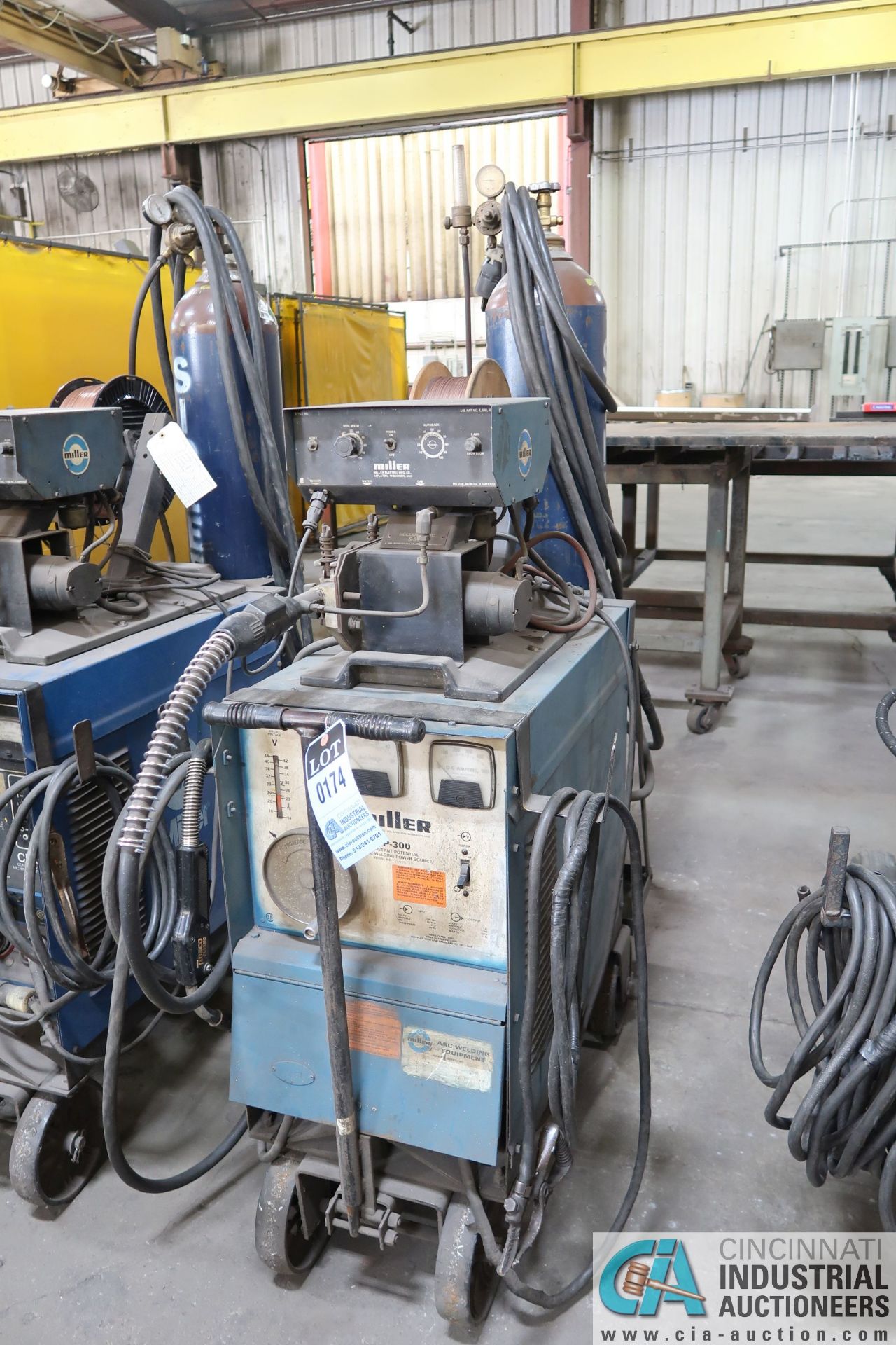 300 AMP MILLER CP-300 WELDER; S/N N/A, WITH MILLER MILLERMATIC S-54E WIRE FEEDER