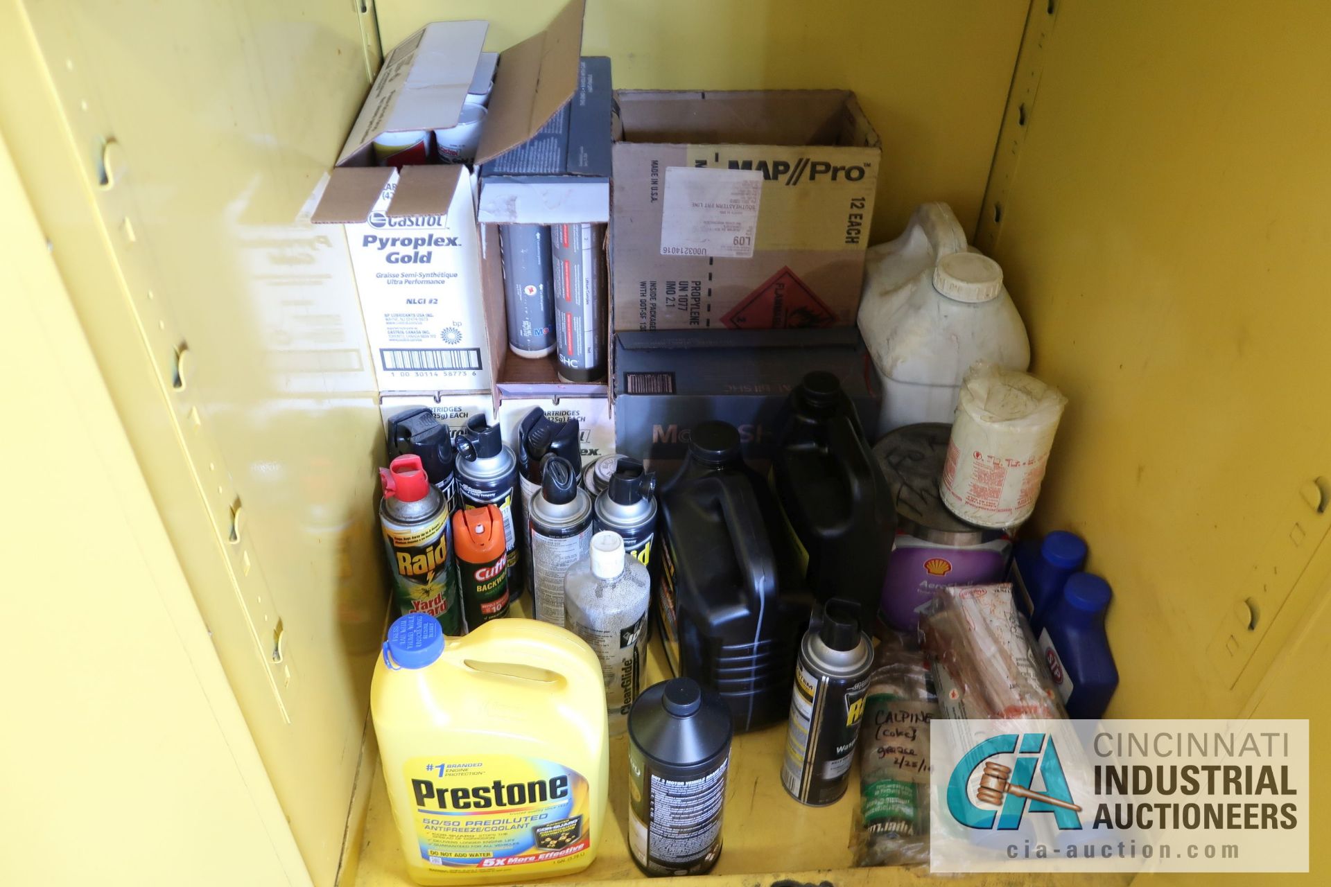 60 GALLON EAGLE FLAMMABLE CABINET WITH CONTENTS - Image 4 of 4