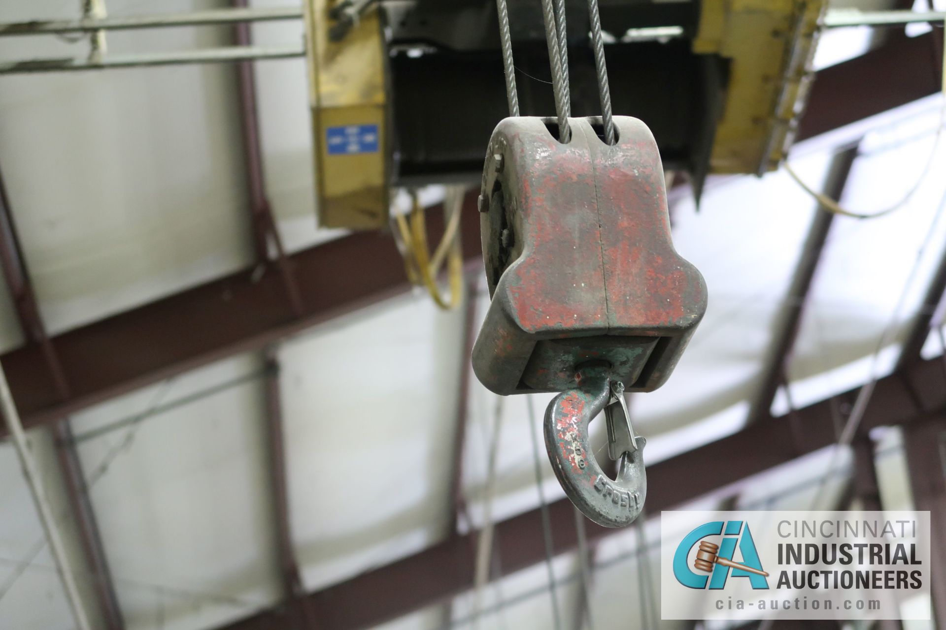 **3 TON X 30' APPROX. SPAN ELECTRO-LIFT SINGLE GIRDER UNDER HUNG OVERHEAD CRANE; NO. 70227B **SOLD - Image 4 of 5