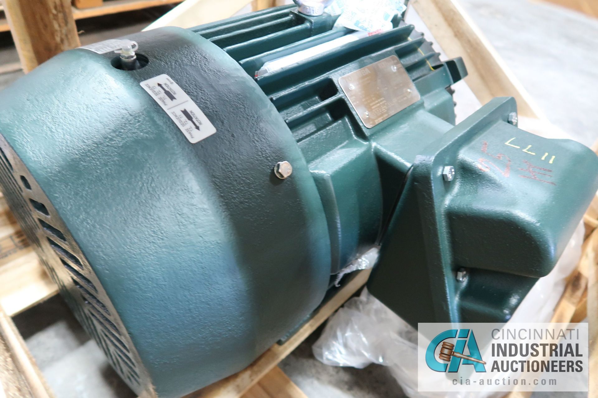 25 HP TOSHIBA FRAME 248T ELECTRIC MOTOR, 1,770 RPM (NEW) - Image 3 of 4