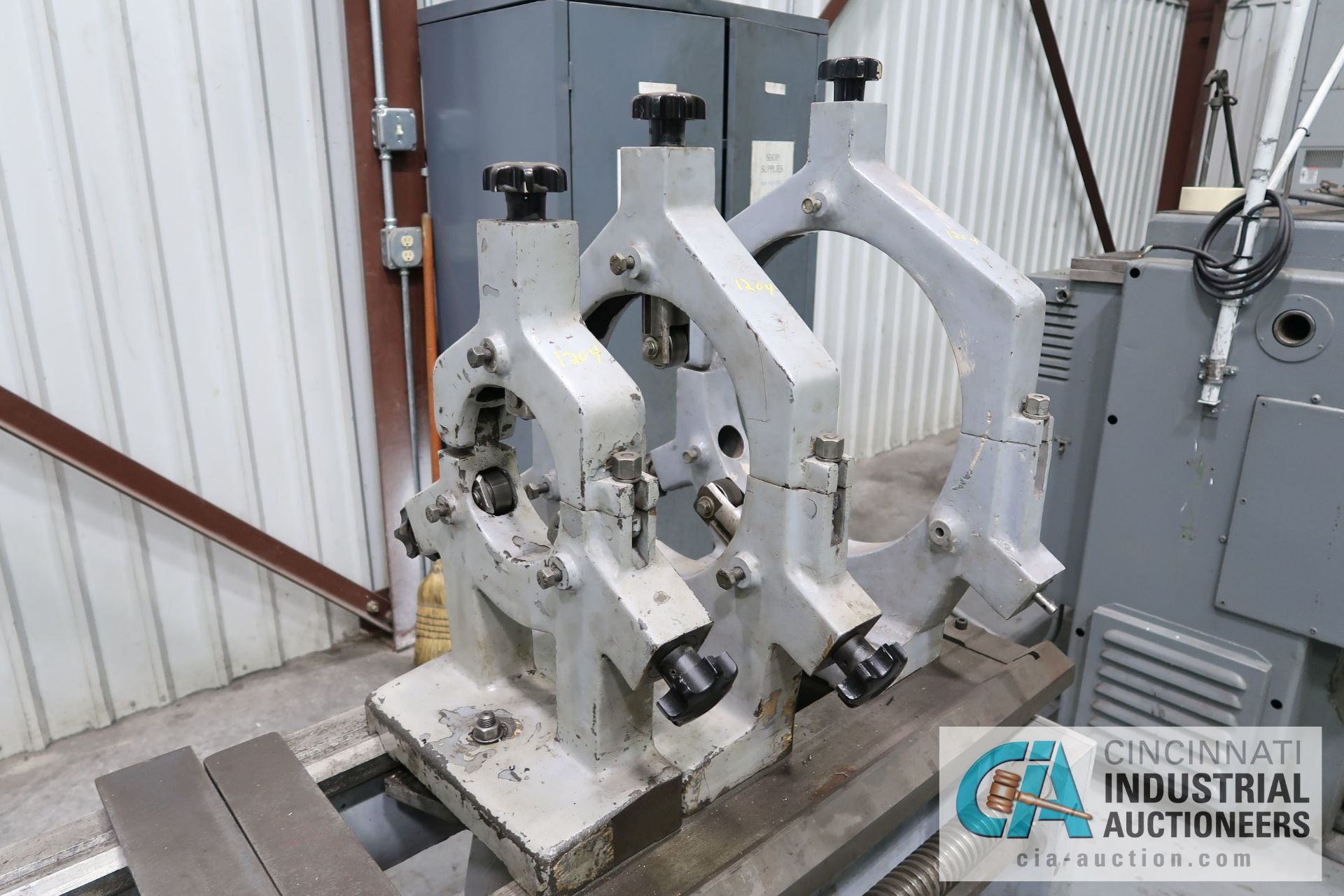 30" / 40" X 156" LION MODEL C10MS GAP BED ENGINE LATHE; S/N 2257, 24" 4-JAW CHUCK, TAILSTOCK, (3) - Image 12 of 14