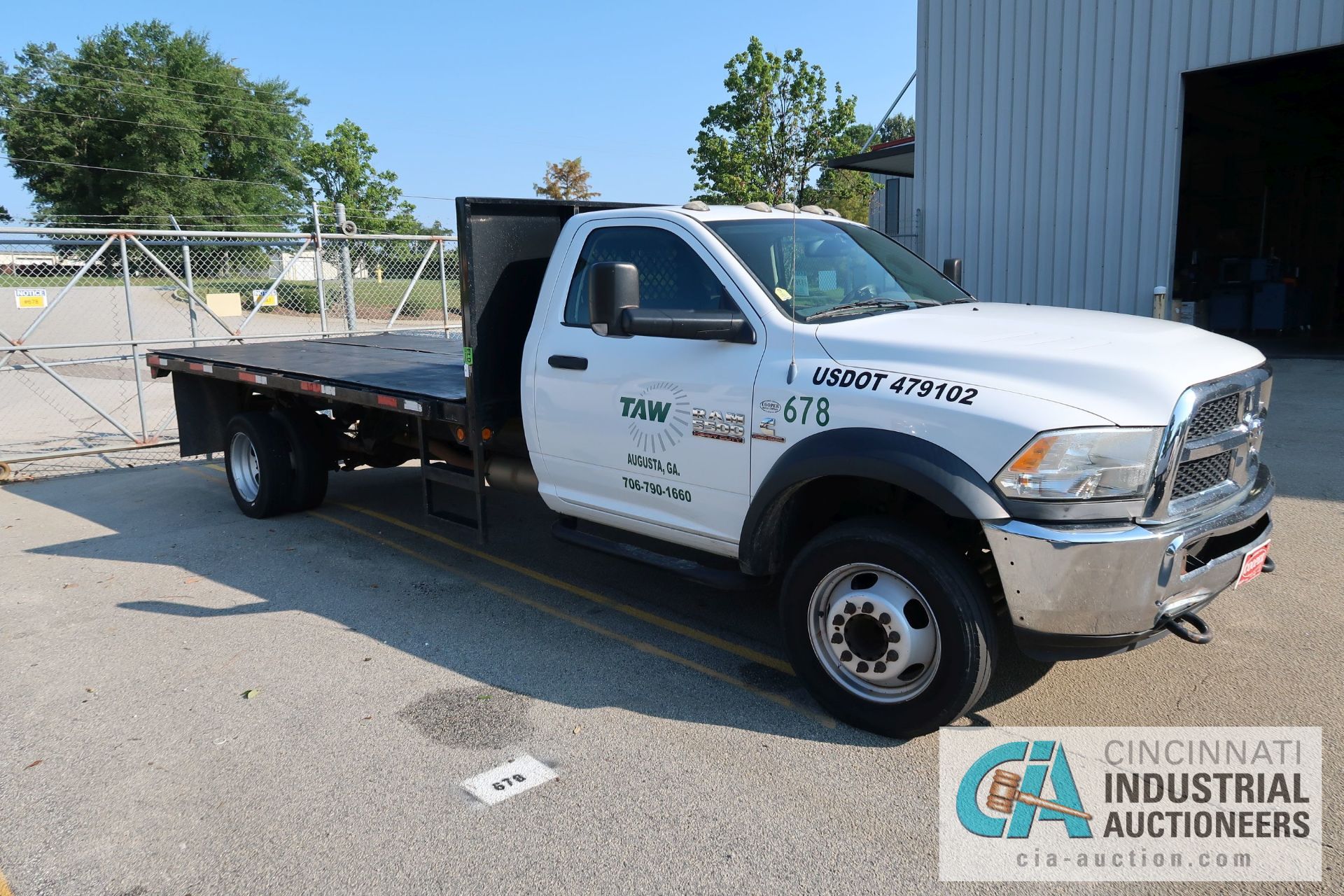 2013 DODGE RAM 5500 HEAVY DUTY DIESEL 16' FLAT BED TRUCK; VIN # 3C7WRMDL4DG538667, 6.7 LITER CUMMINS - Image 2 of 7