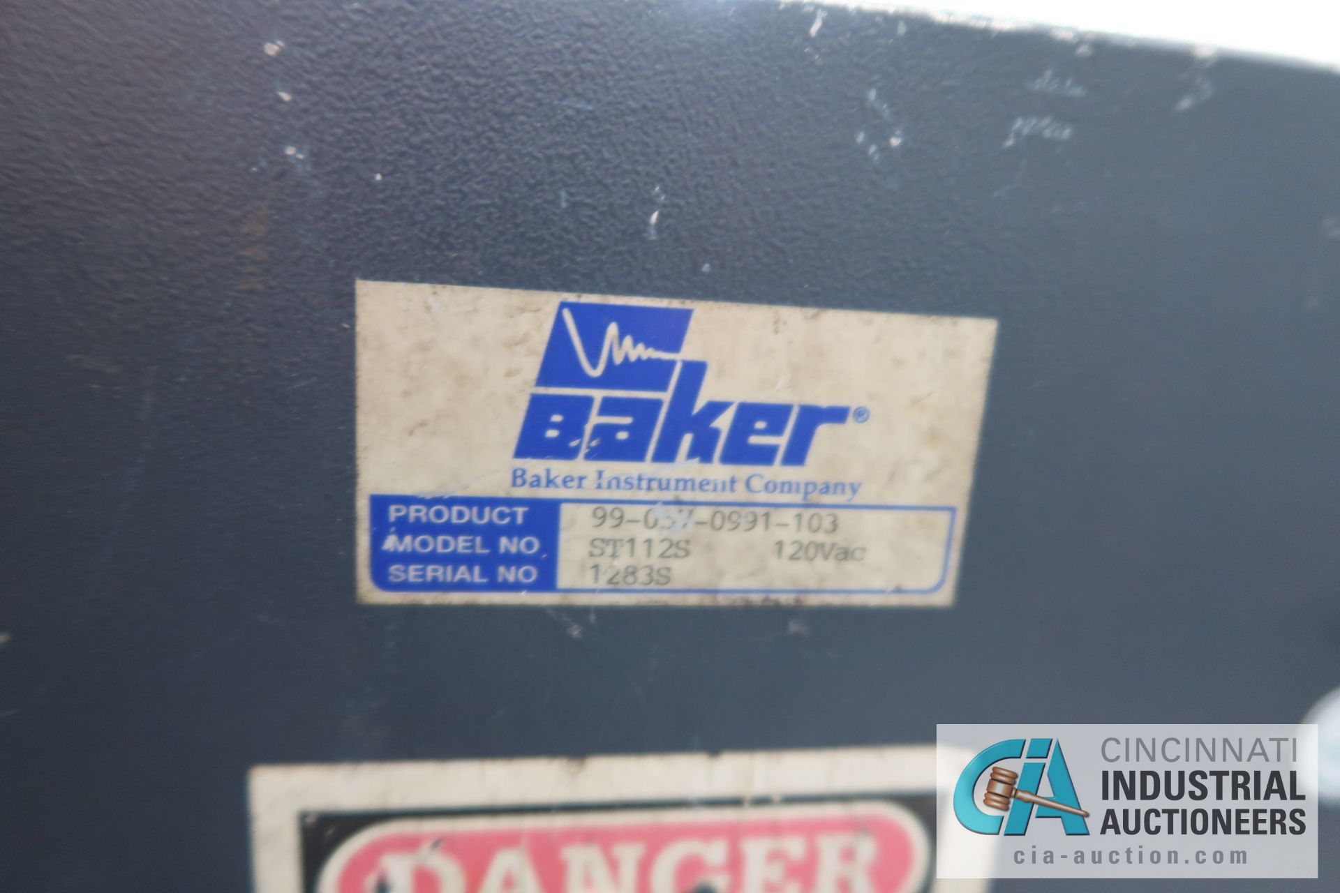 BAKER INSUTRUMENT MODEL ST112S HIPOT MOTOR SURGE TESTER; S/N 1283S - Image 3 of 3