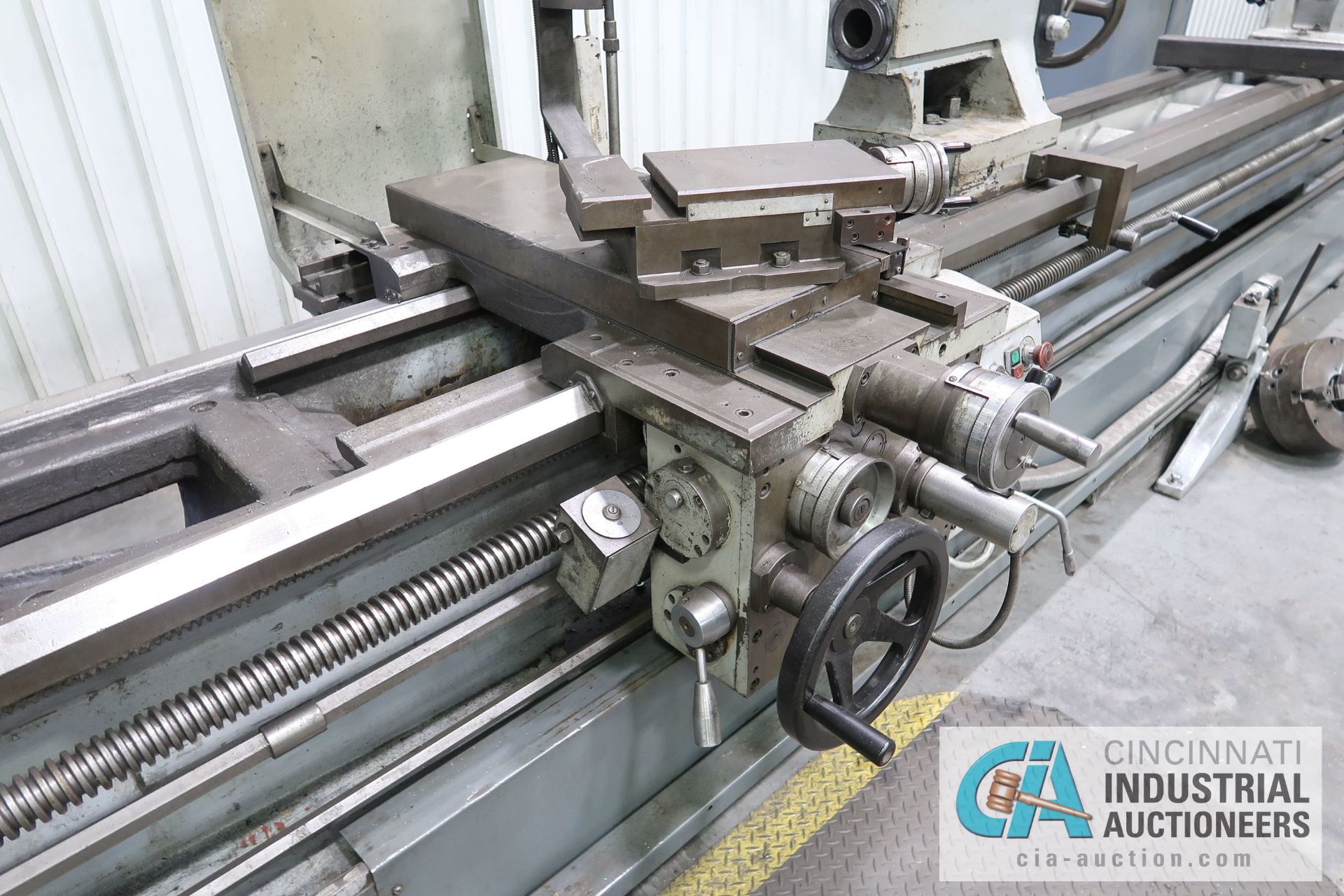 30" / 40" X 156" LION MODEL C10MS GAP BED ENGINE LATHE; S/N 2257, 24" 4-JAW CHUCK, TAILSTOCK, (3) - Image 8 of 14