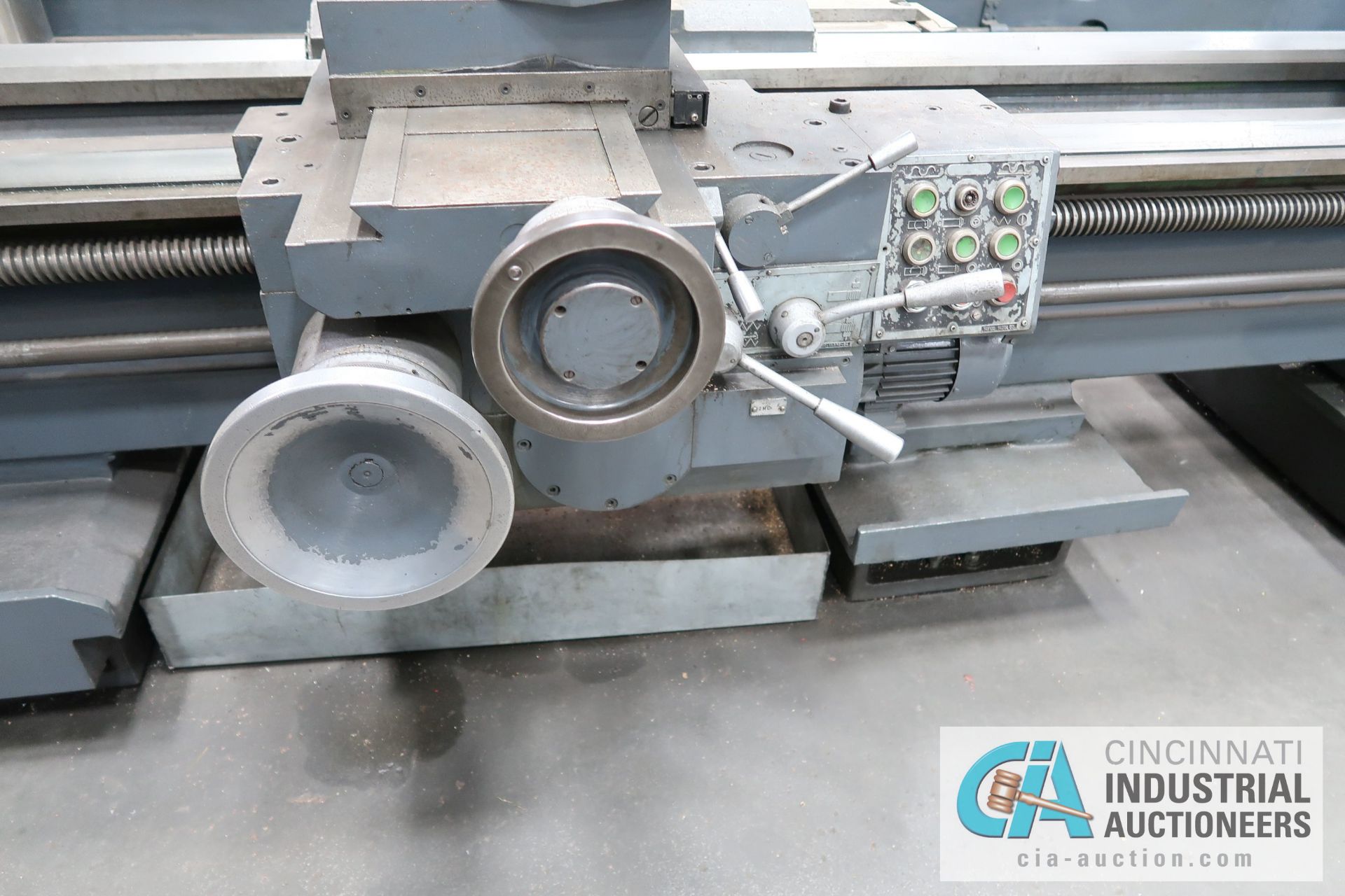 40" / 48" X 220" POREBA MODEL TPK-90/5M GAP BED ENGINE LATHE; S/N 1179-1285, 31" 4-JAW CHUCK, - Image 10 of 17