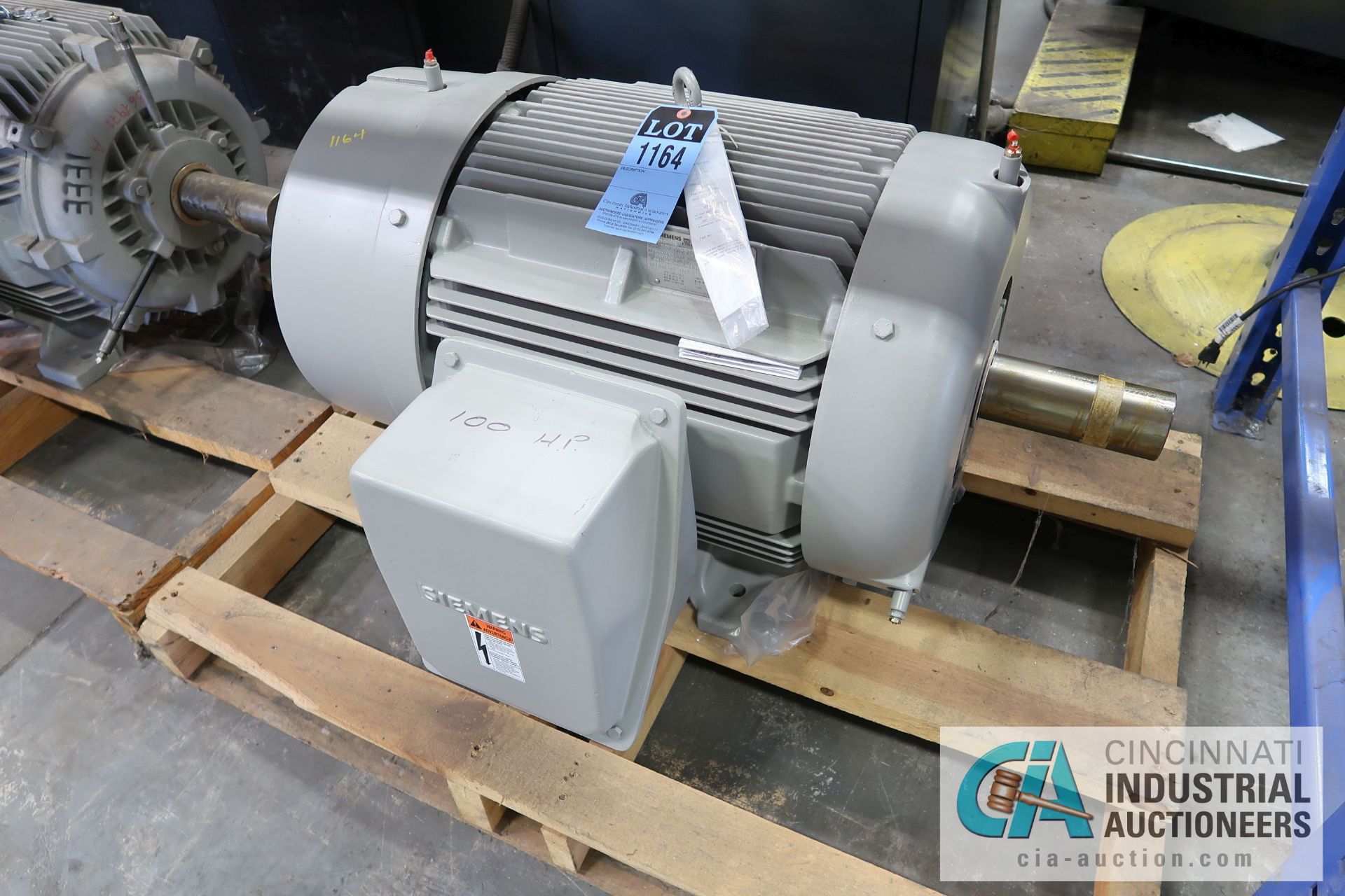 100 HP SIEMENS TYPE SD100-1EEE ELECTRIC MOTOR, 1,780 RPM (NEW)