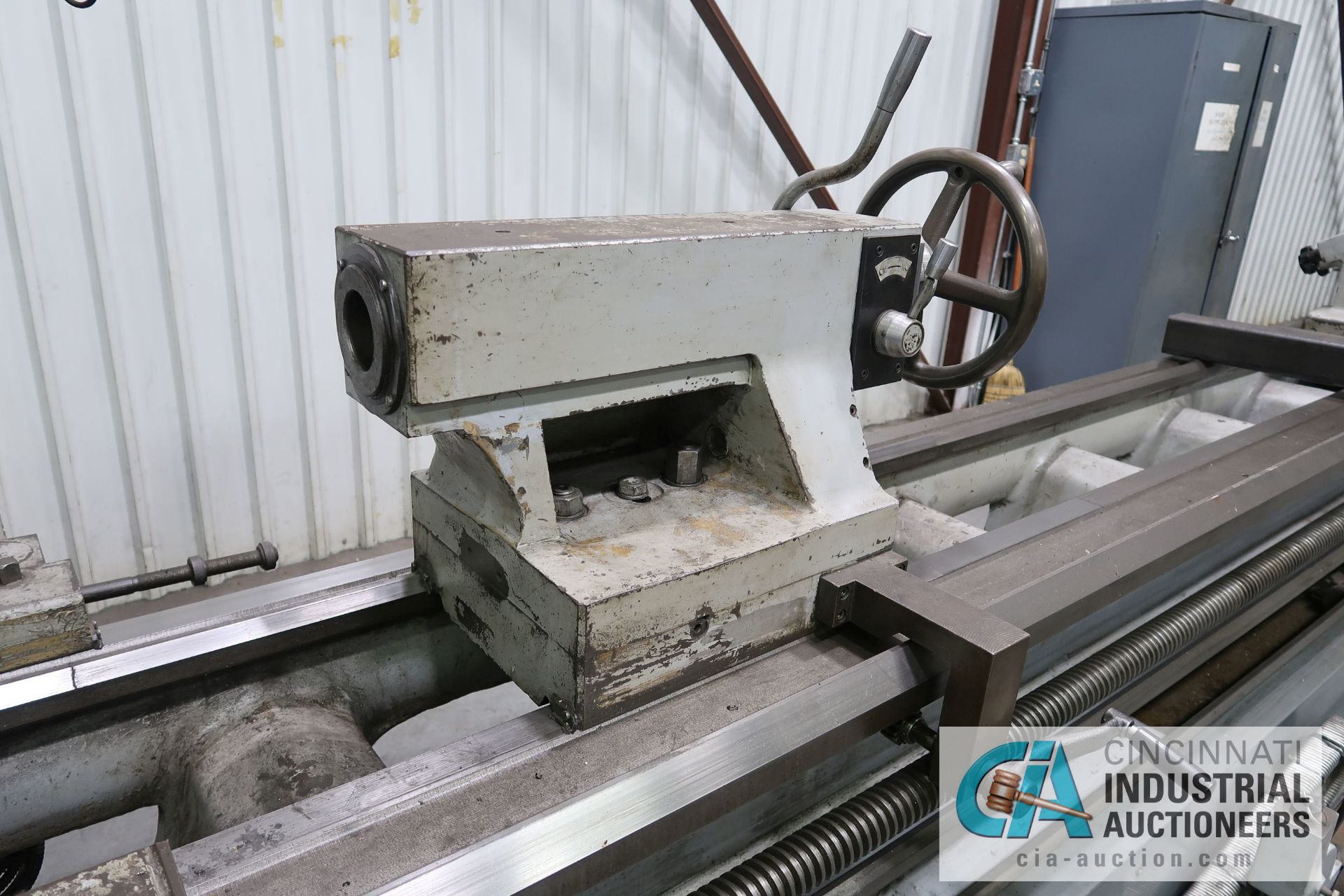 30" / 40" X 156" LION MODEL C10MS GAP BED ENGINE LATHE; S/N 2257, 24" 4-JAW CHUCK, TAILSTOCK, (3) - Image 10 of 14
