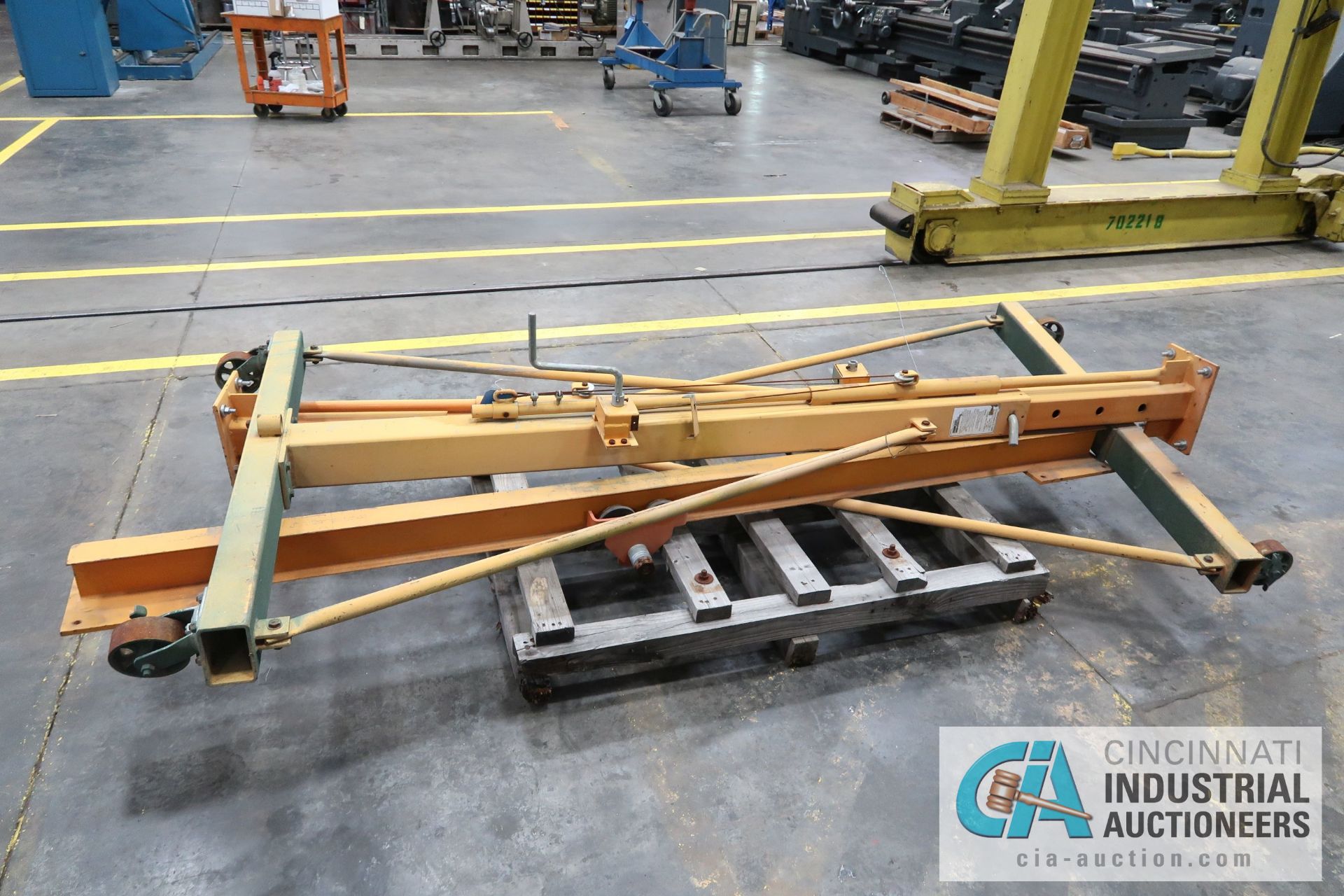 1,000 LB. CAPACITY X 8' WIDE PORTABLE A-FRAME GANTRY **NO HOIST** - Image 2 of 3