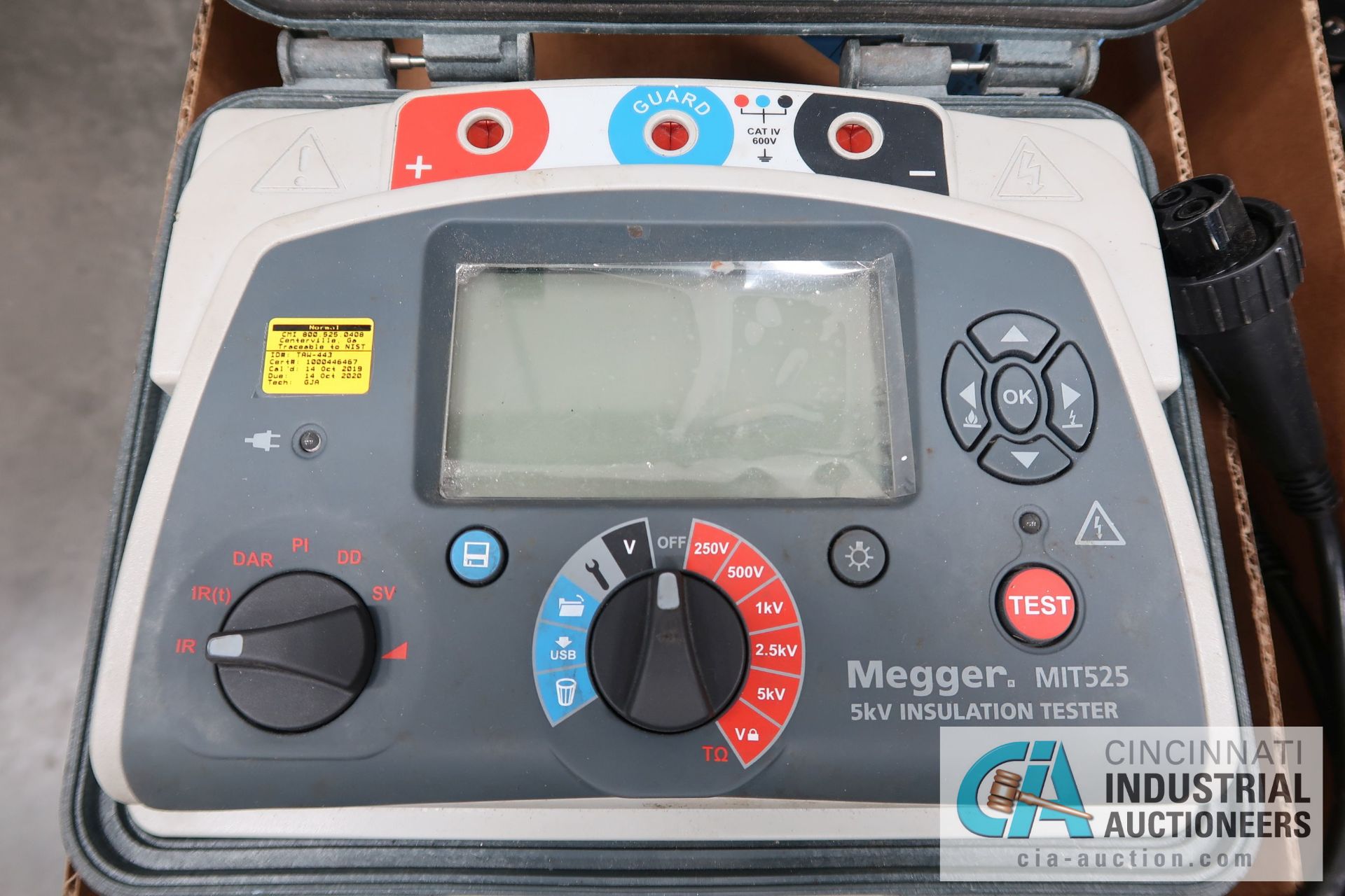 MEGGER MODEL MIT525 5KV INSULATION TESTER - Image 2 of 4