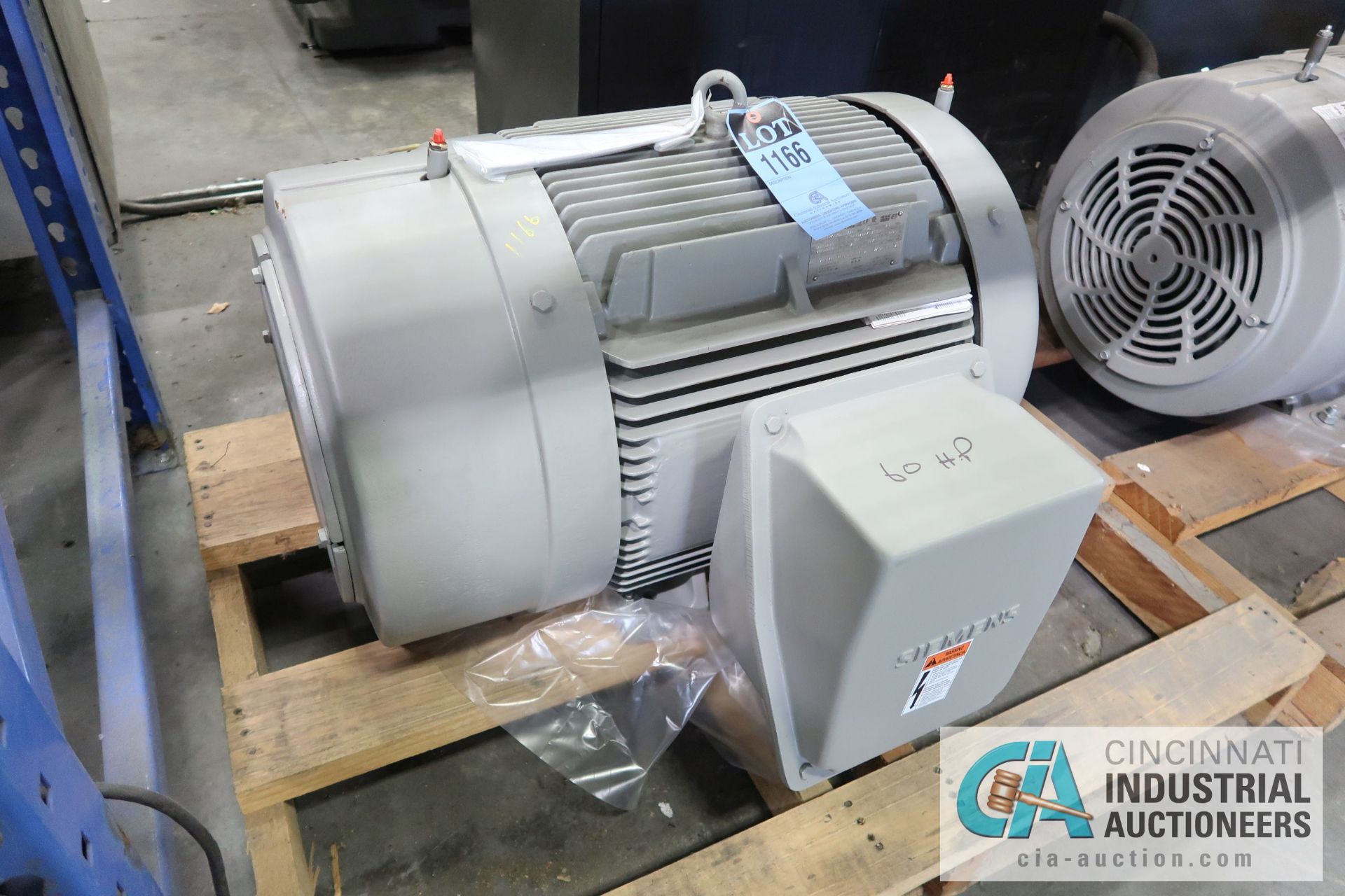 60 HP SIEMENS TYPE SD100-1EEE ELECTRIC MOTOR, 1,780 RPM (NEW) - Image 2 of 3