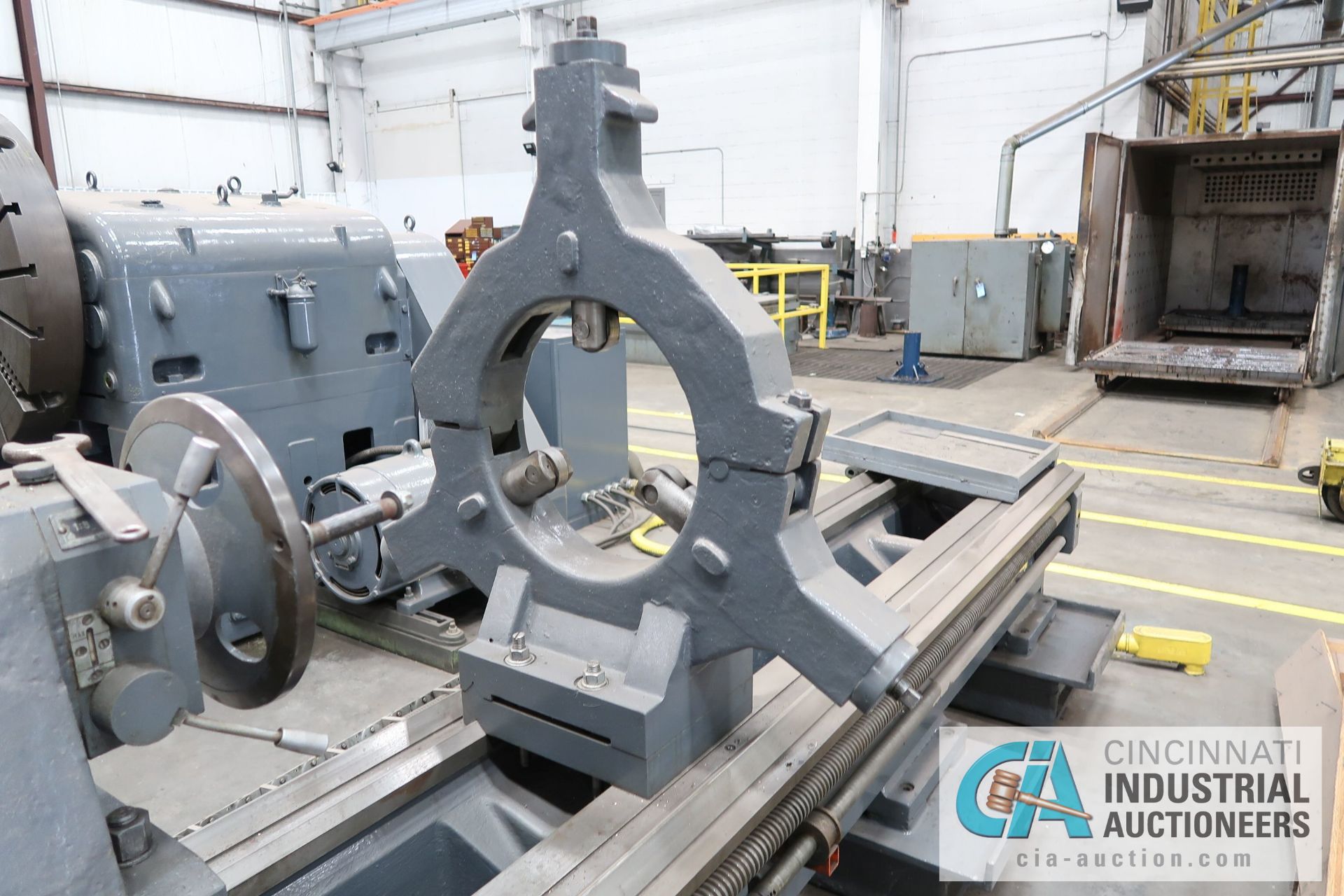 40" / 48" X 220" POREBA MODEL TPK-90/5M GAP BED ENGINE LATHE; S/N 1179-1285, 31" 4-JAW CHUCK, - Image 13 of 17