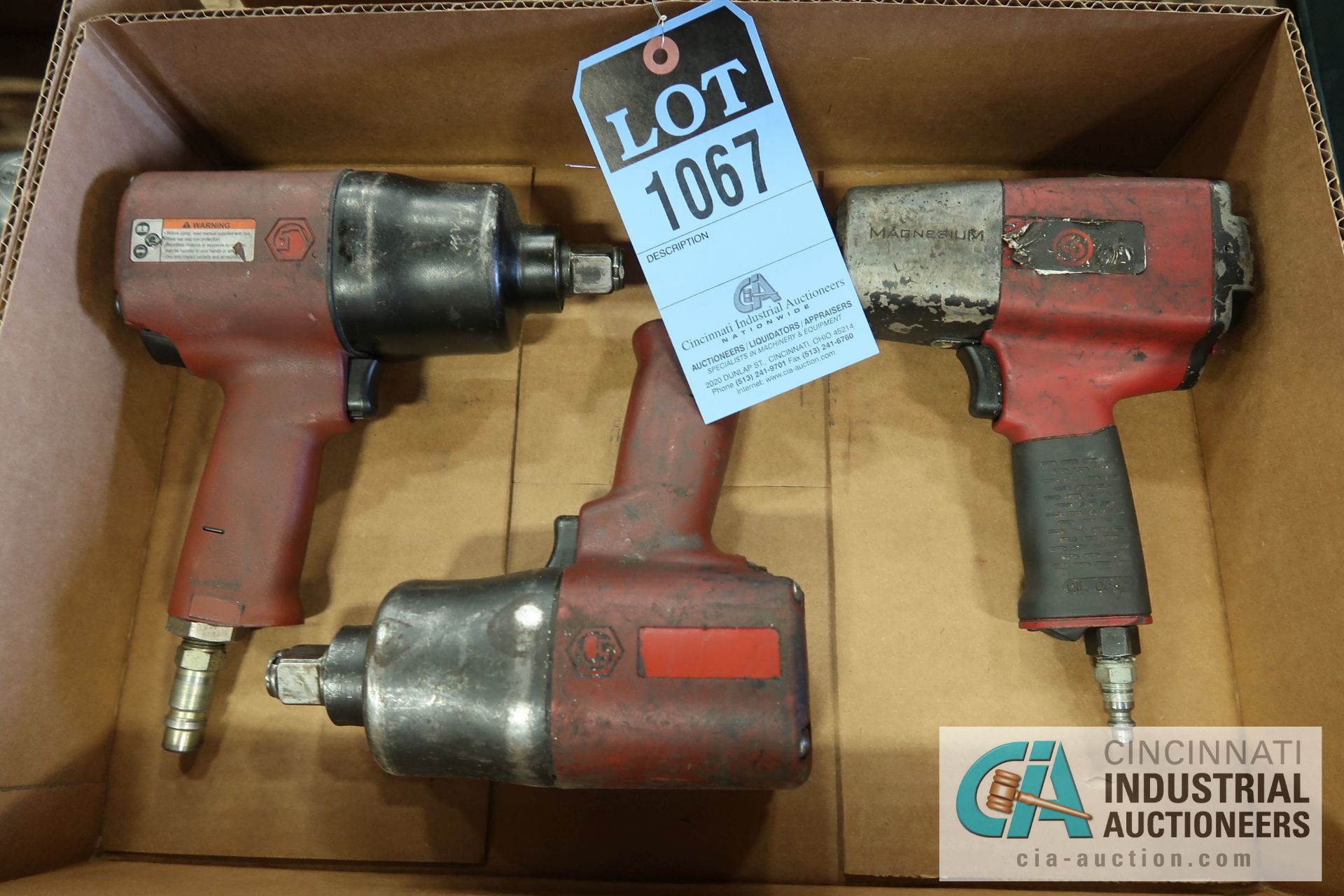 PNEUMATIC IMPACT WRENCHES; (2) 3/4" & (1) 1/4"