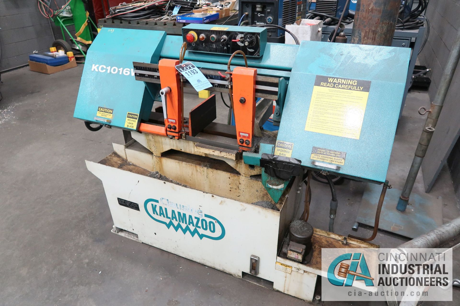 CLAUSING KALAMAZOO MODEL KC1016W HORIZONTAL BAND SAW; S/N 10311261, 2 HP (NEW 2014)