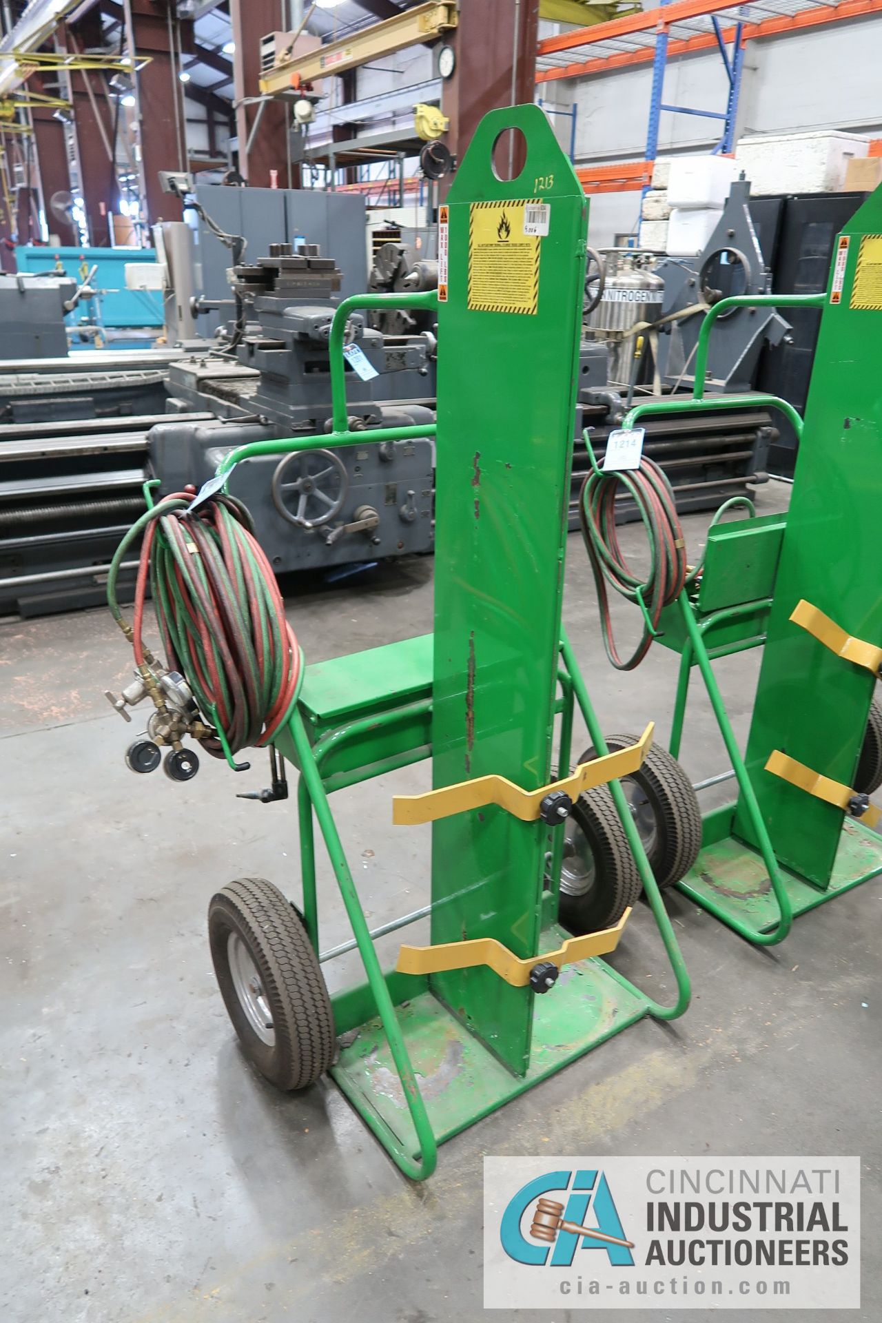 ACETYLENE CART WITH HOSE AND GAGES