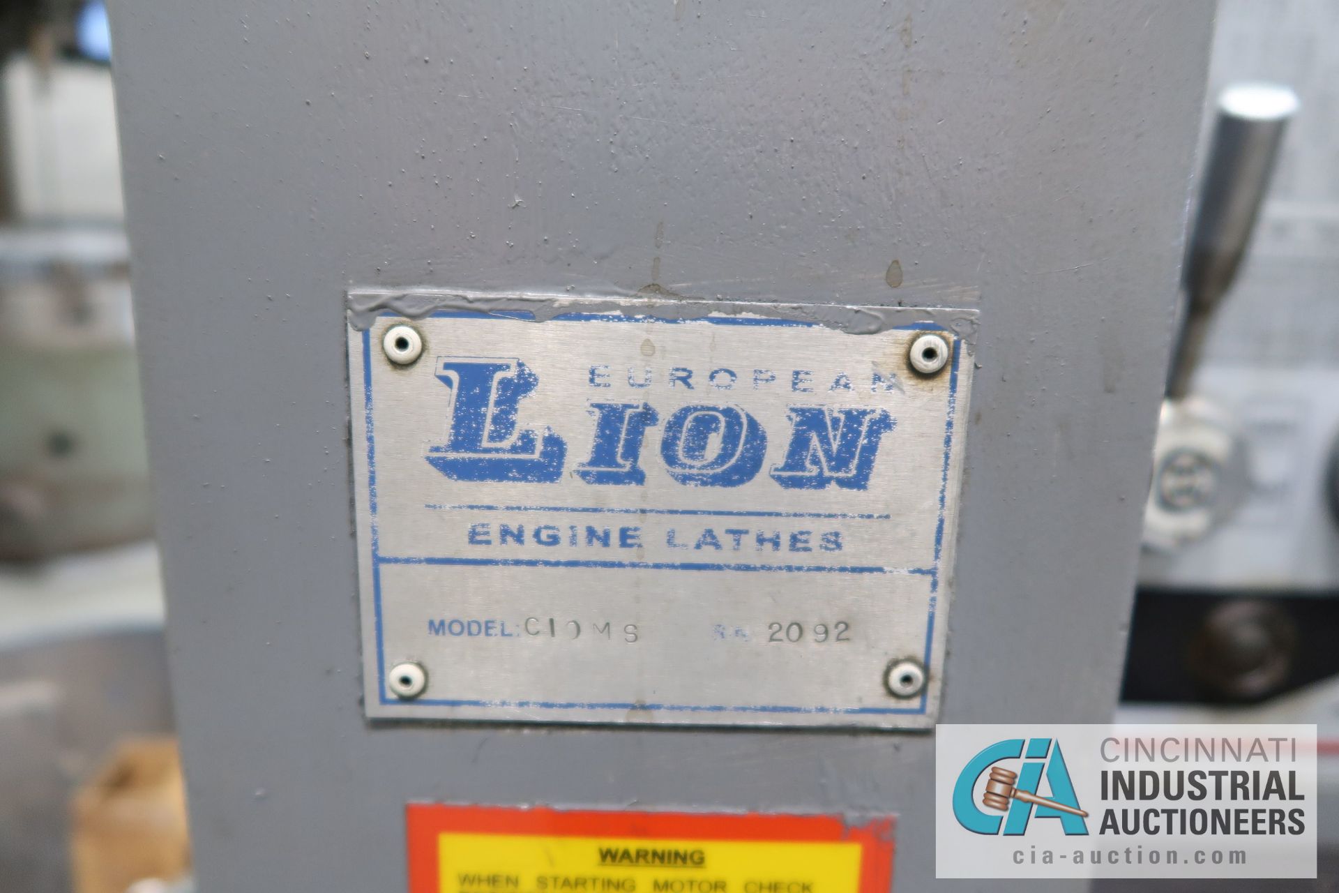 30" / 40" X120" LION MODEL C10MS GAP BED ENGINE LATHE; S/N 2092, 20" 4-JAW CHUCK, TAILSTOCK, (3) - Image 4 of 16