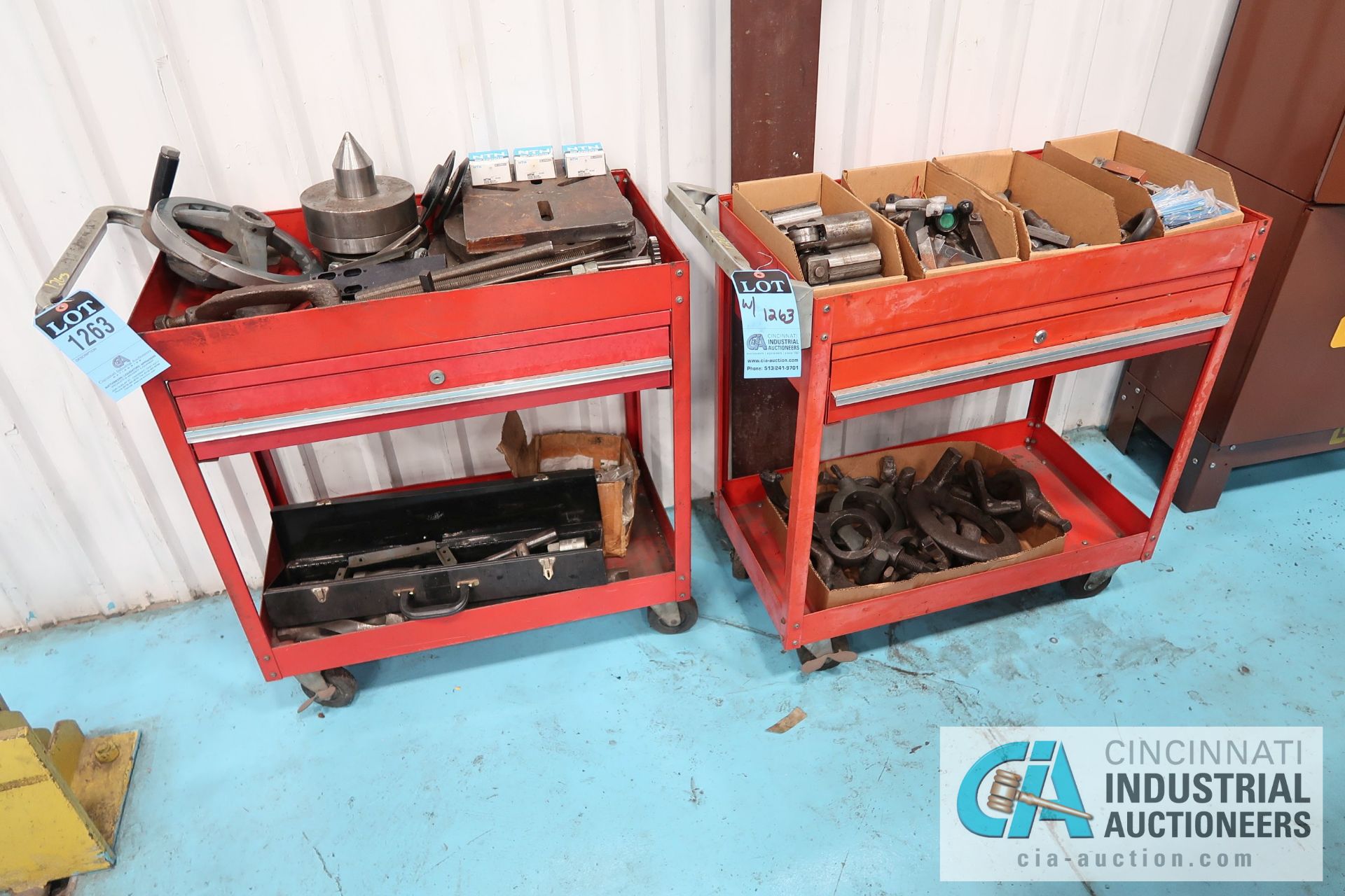 CARTS WITH LATHE TOOLING