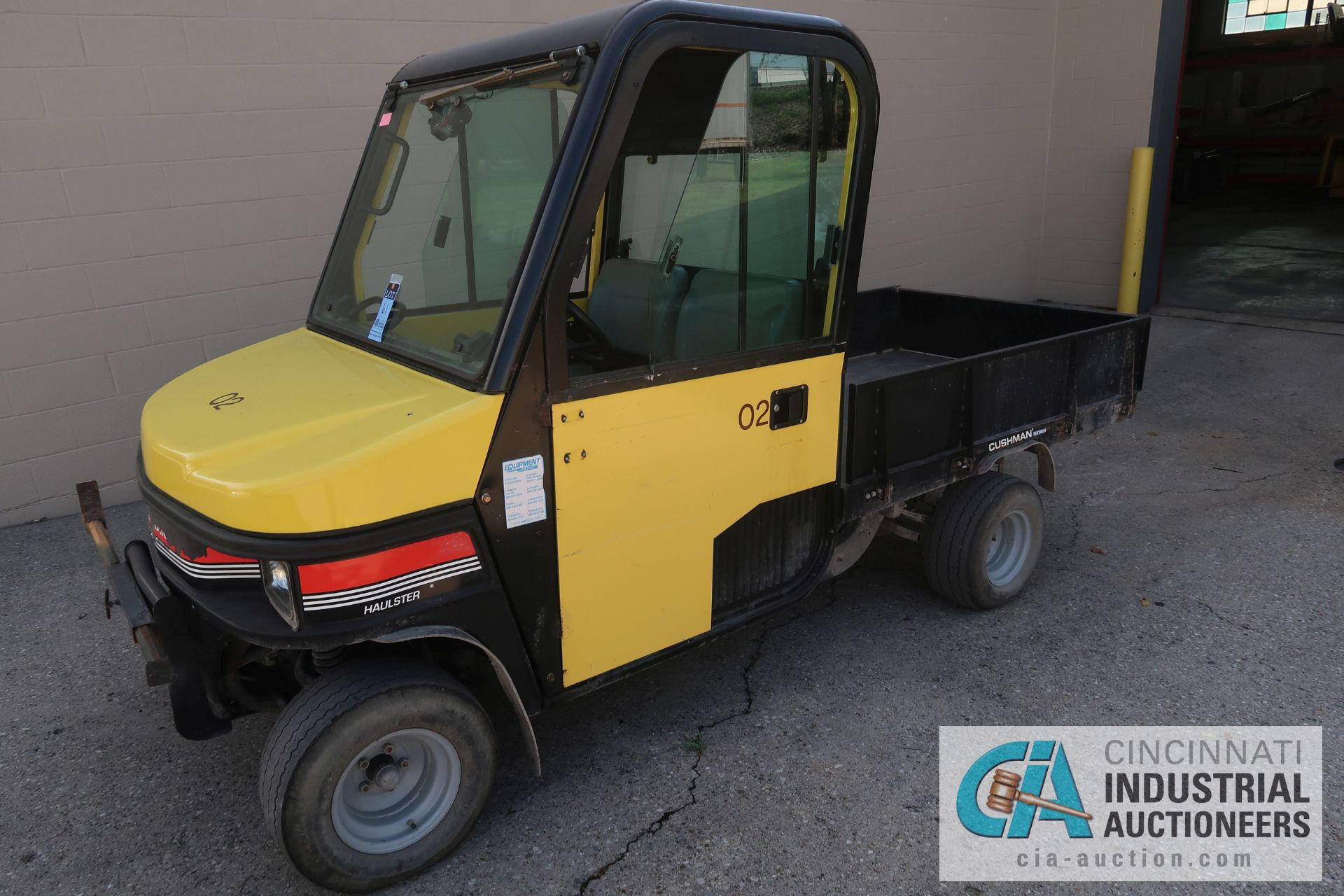 CUSHMAN MODEL 84058 HAULSTER GAS POWERED UTILITY VEHICLE; S/N 840580001719, 5-SPEED TRANSMISSION, - Image 5 of 9