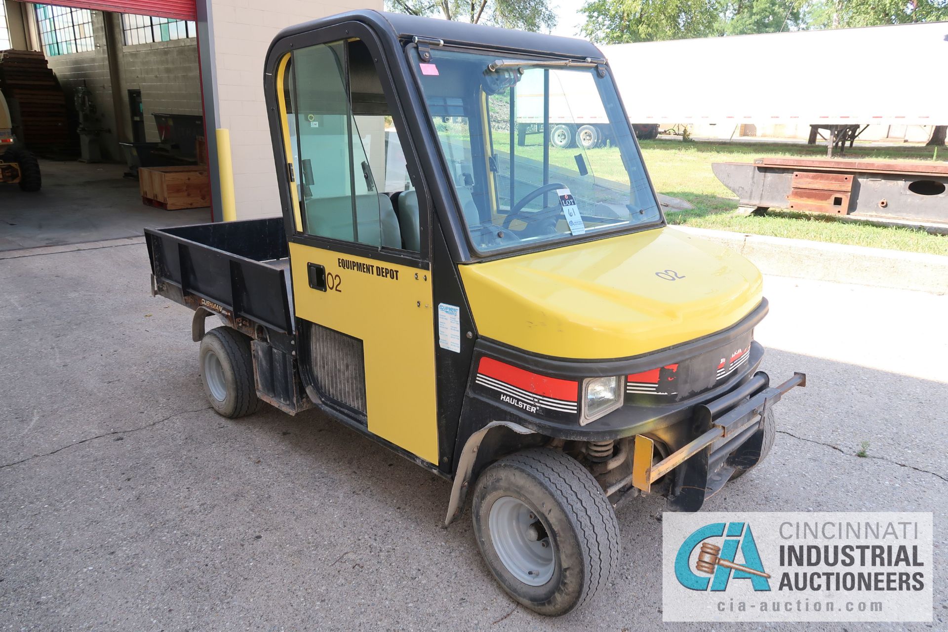 CUSHMAN MODEL 84058 HAULSTER GAS POWERED UTILITY VEHICLE; S/N 840580001719, 5-SPEED TRANSMISSION, - Image 2 of 9