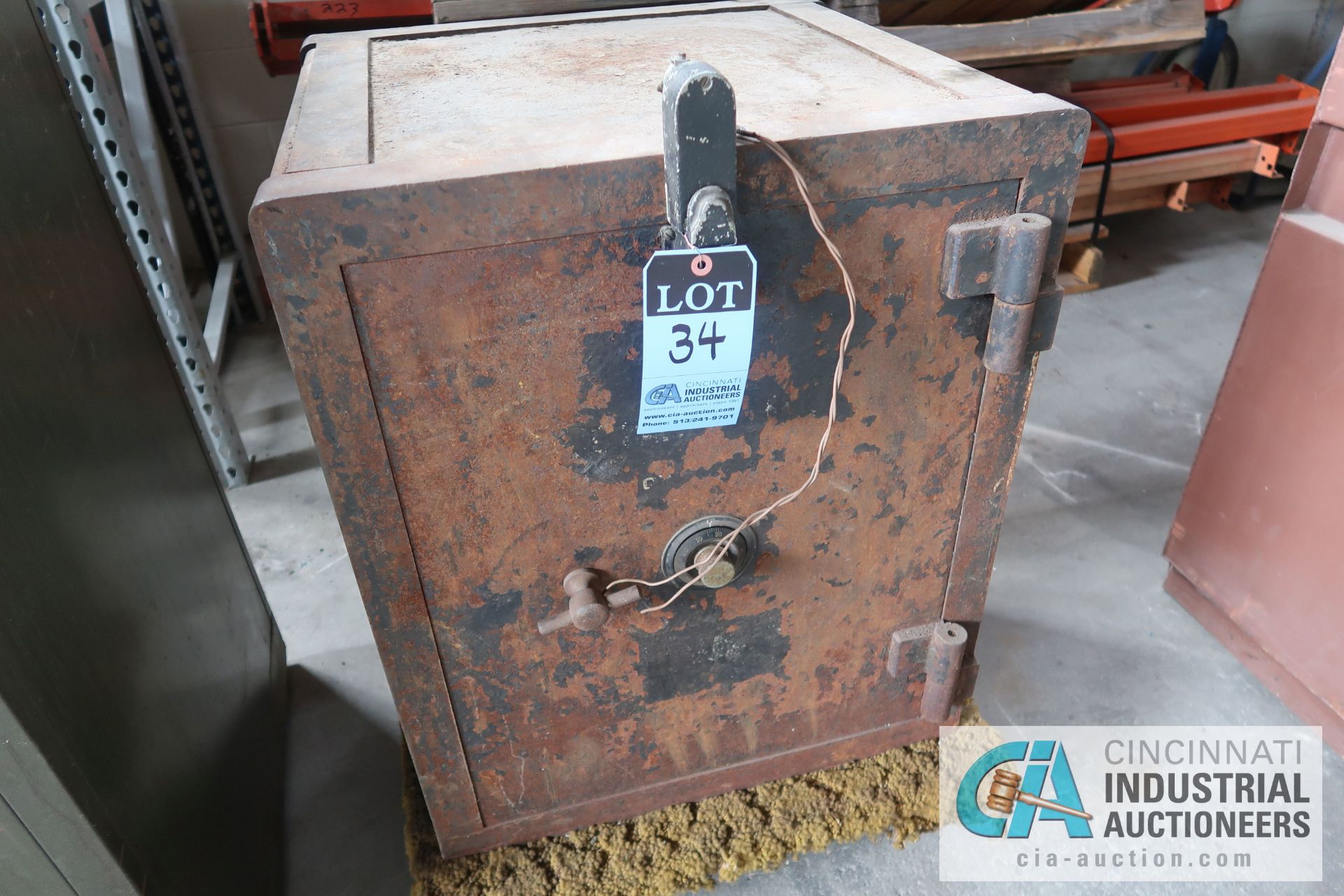 22" X 24" X 28" HIGH TWO-DOOR STEEL COMBINATION SAFE