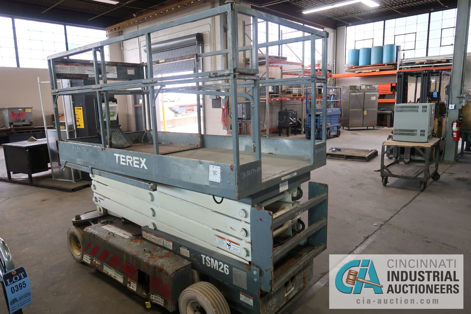 TEREX MODEL TSM26 24 VOLT ELECTRIC SCISSOR LIFT; S/N 01340017, WITH BUILT IN CHARGER (NEW - Image 3 of 6