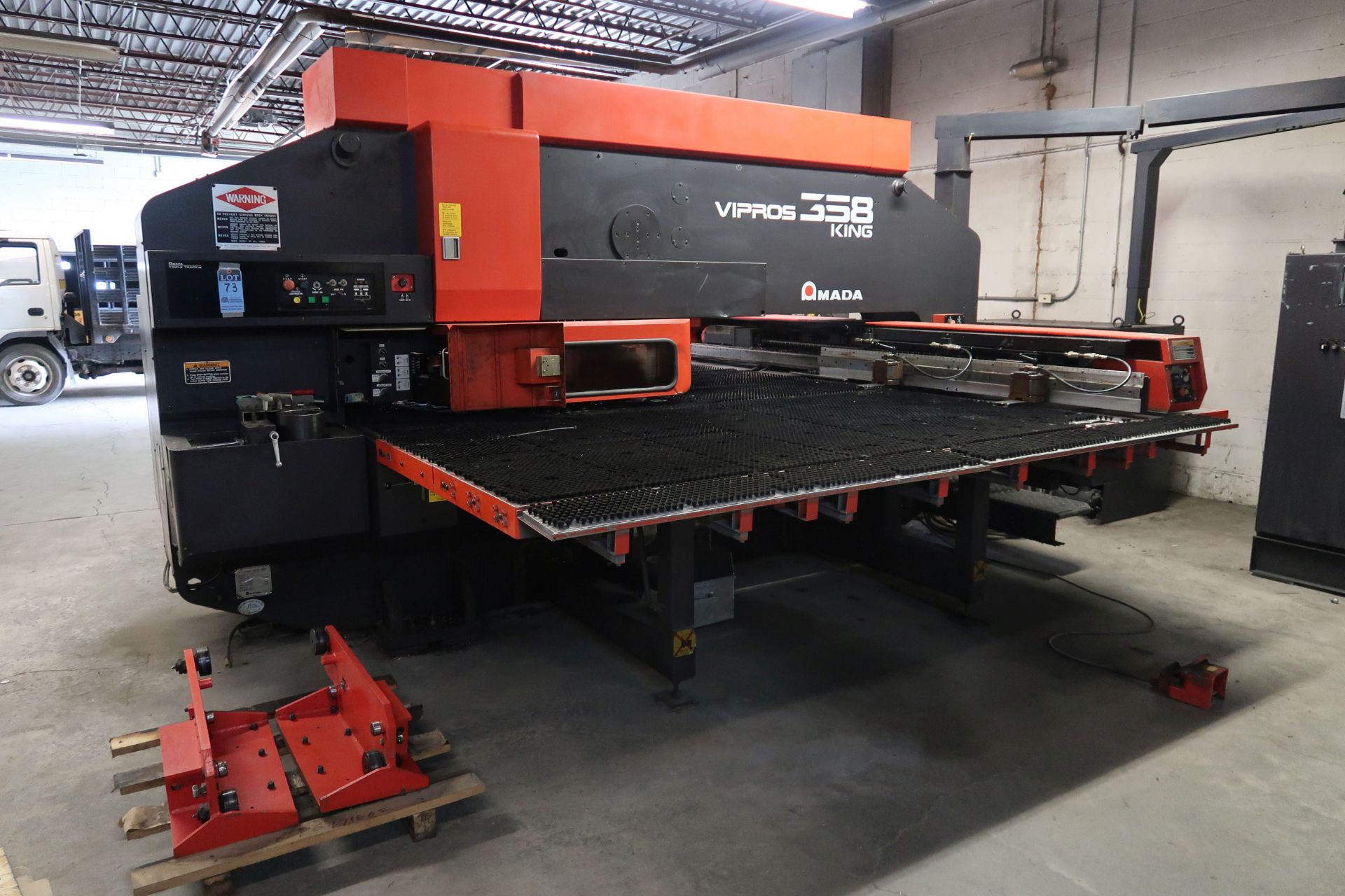 30 TON AMADA MODEL VIPROS 358 KING CNC TURRET PUNCH; S/N 35820168 (NEW 1996), 58-STATION TURRET,