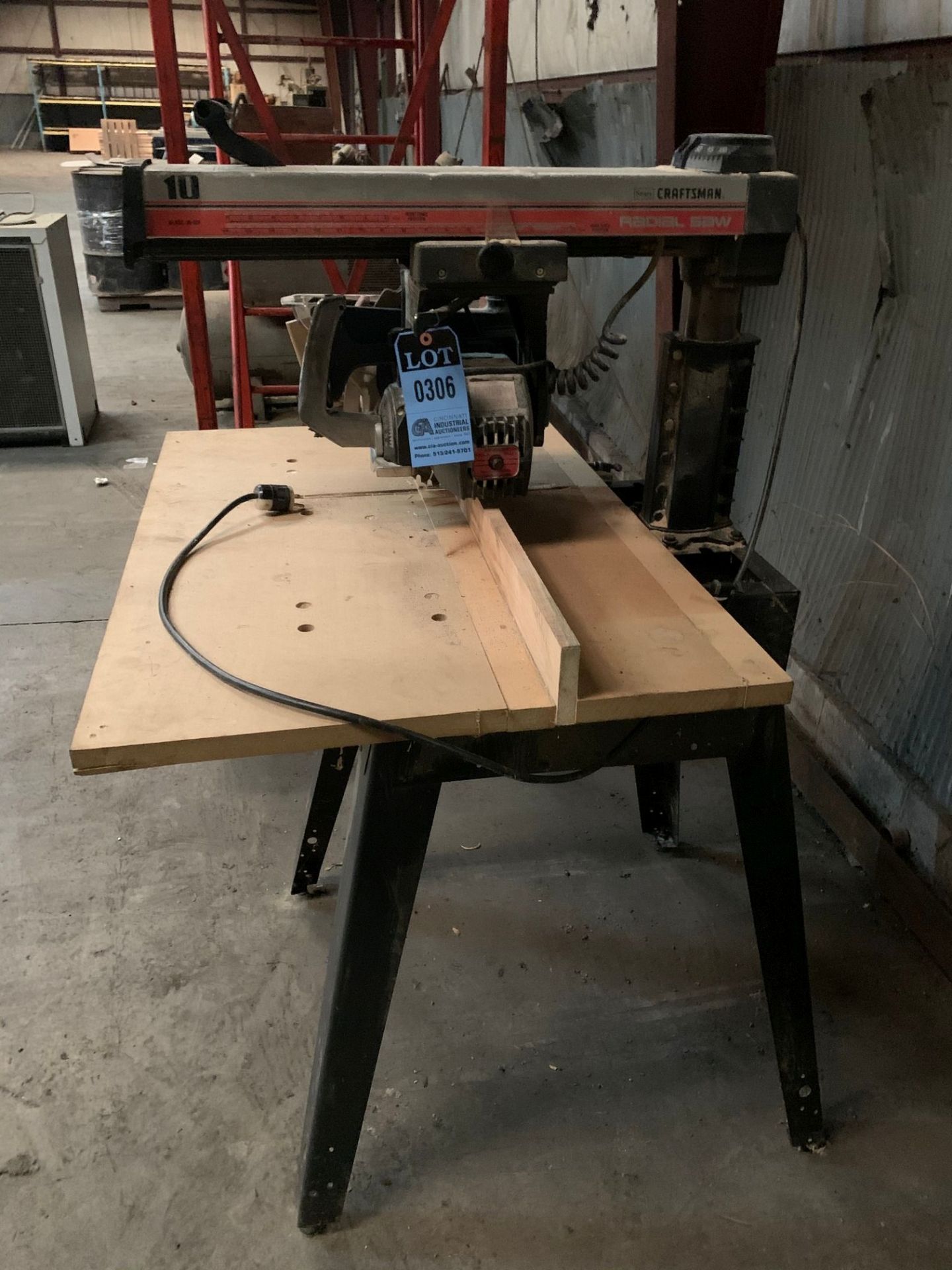 2.5 HP X 10" CRAFTSMAN RADIAL ARM SAW, 110 VOLT - Image 3 of 3