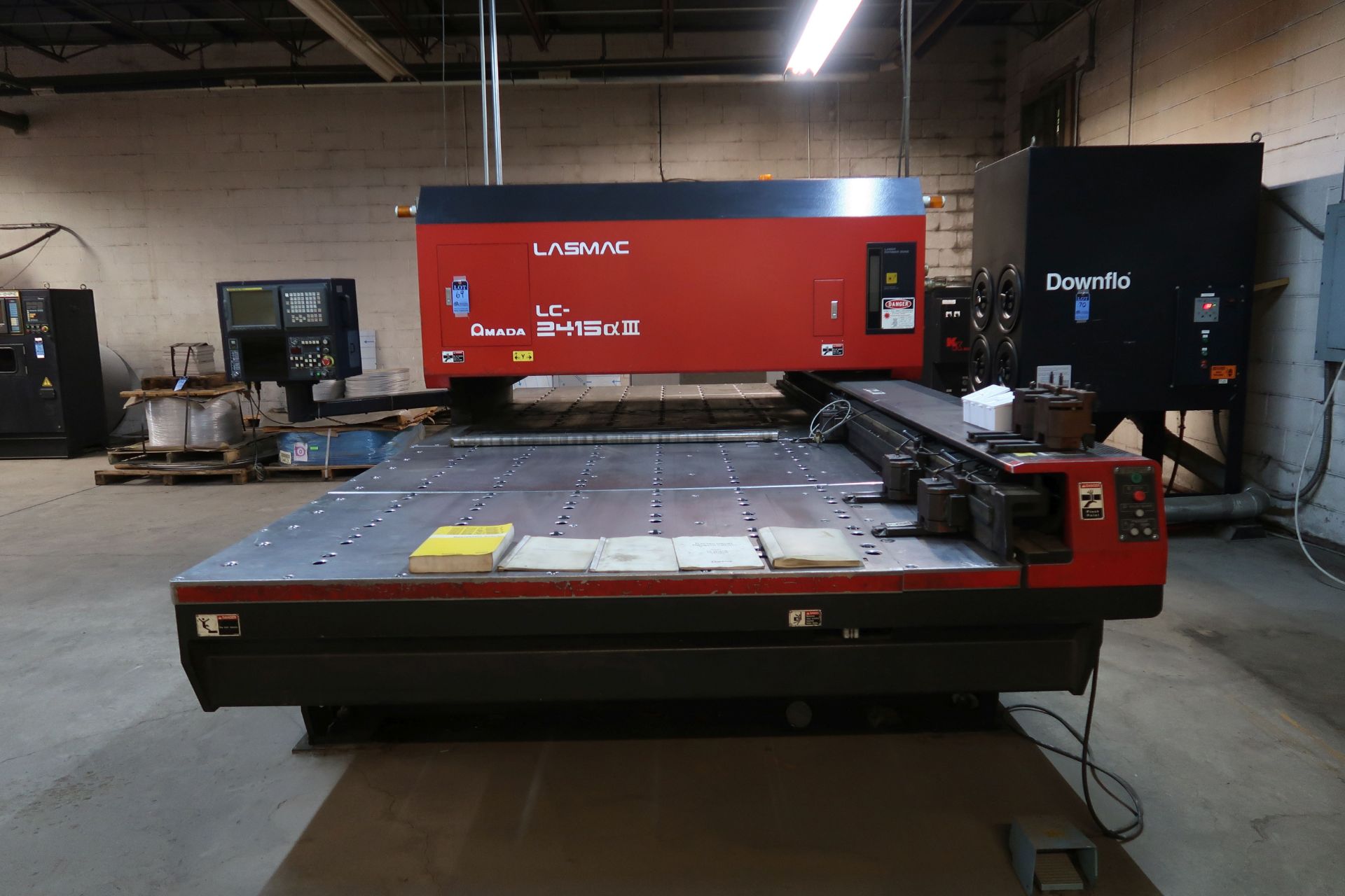 AMADA MODEL LASMAC LC2415AIII CNC LASER MACHINE; S/N 25580725 (NEW 2-2001), FANUC SERIES 160I-L - Image 7 of 40