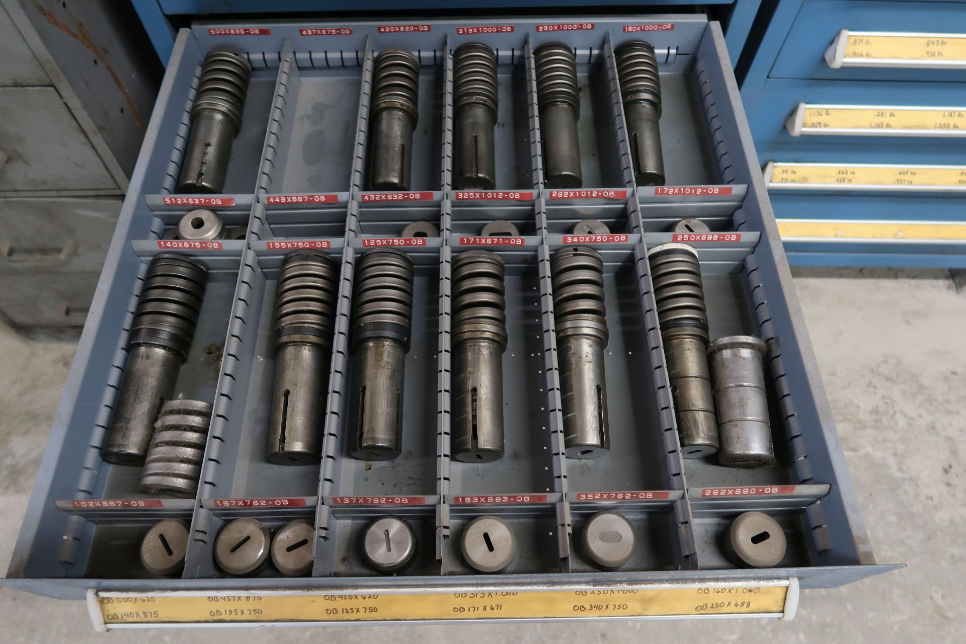 (LOT) TURRET PUNCH TOOLING WITH VIDMAR 12-DRAWER TOOL CABINET - Image 10 of 13