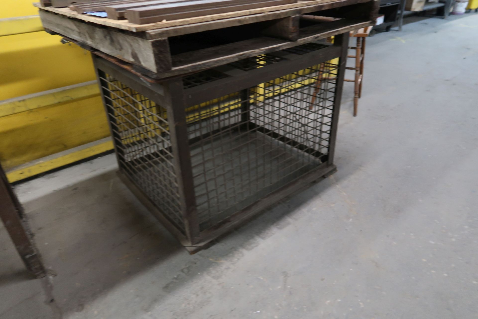 (LOT) (4) MISCELLANEOUS SIZE STEEL TABLES **NO CONTENTS** **DELAY REMOVAL - PICKUP 9-23-20** - Image 4 of 4