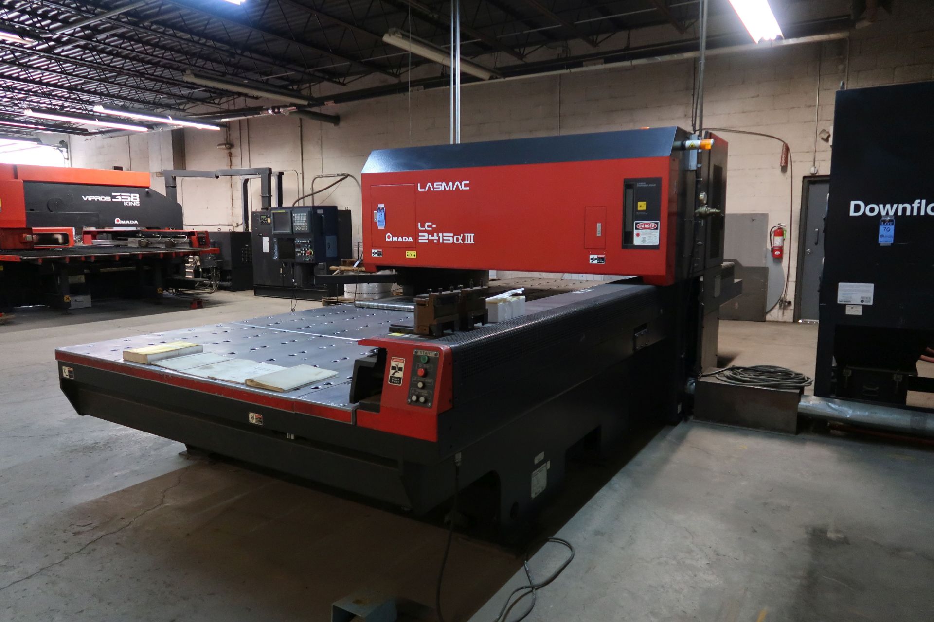 AMADA MODEL LASMAC LC2415AIII CNC LASER MACHINE; S/N 25580725 (NEW 2-2001), FANUC SERIES 160I-L - Image 6 of 40