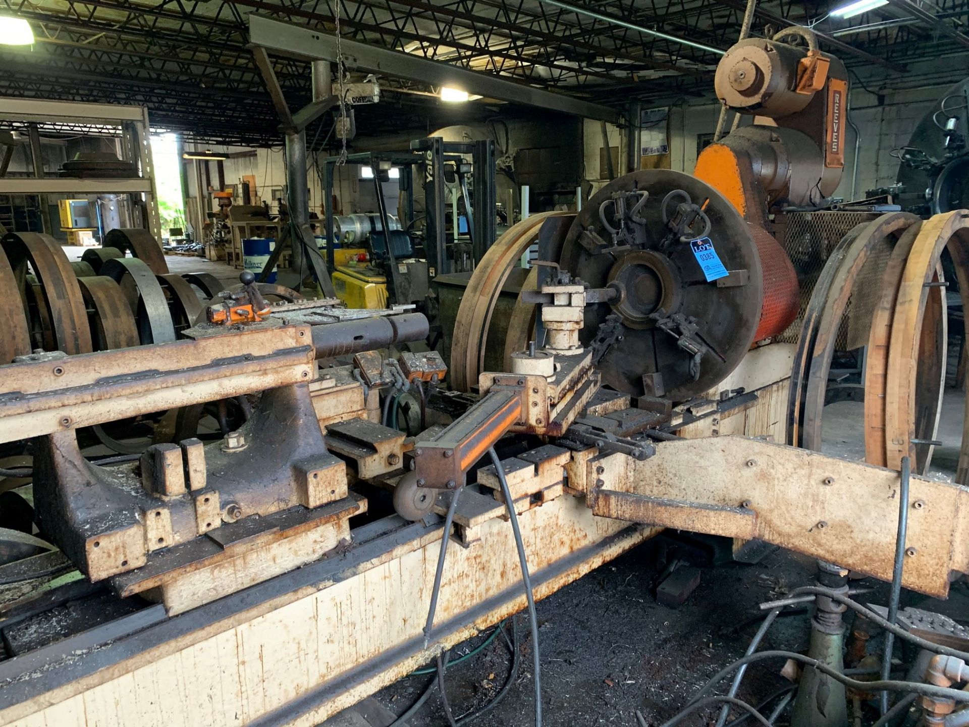 30" SWING HYDRAULIC SPINNING LATHE **NO DIES** - Image 2 of 4