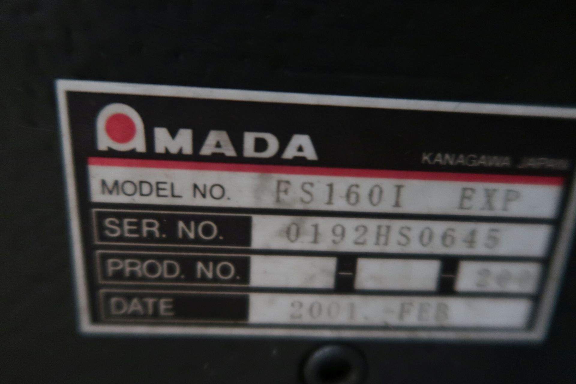 AMADA MODEL LASMAC LC2415AIII CNC LASER MACHINE; S/N 25580725 (NEW 2-2001), FANUC SERIES 160I-L - Image 26 of 40