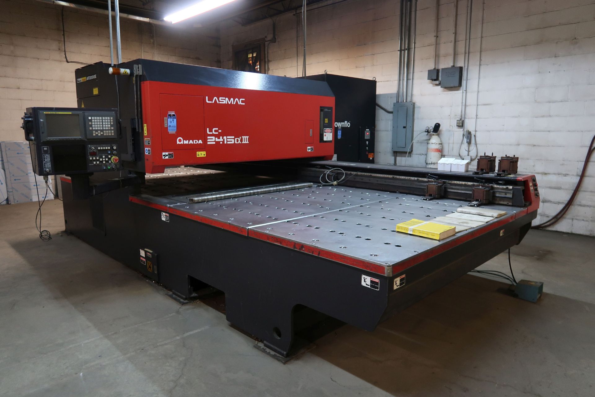 AMADA MODEL LASMAC LC2415AIII CNC LASER MACHINE; S/N 25580725 (NEW 2-2001), FANUC SERIES 160I-L - Image 5 of 40