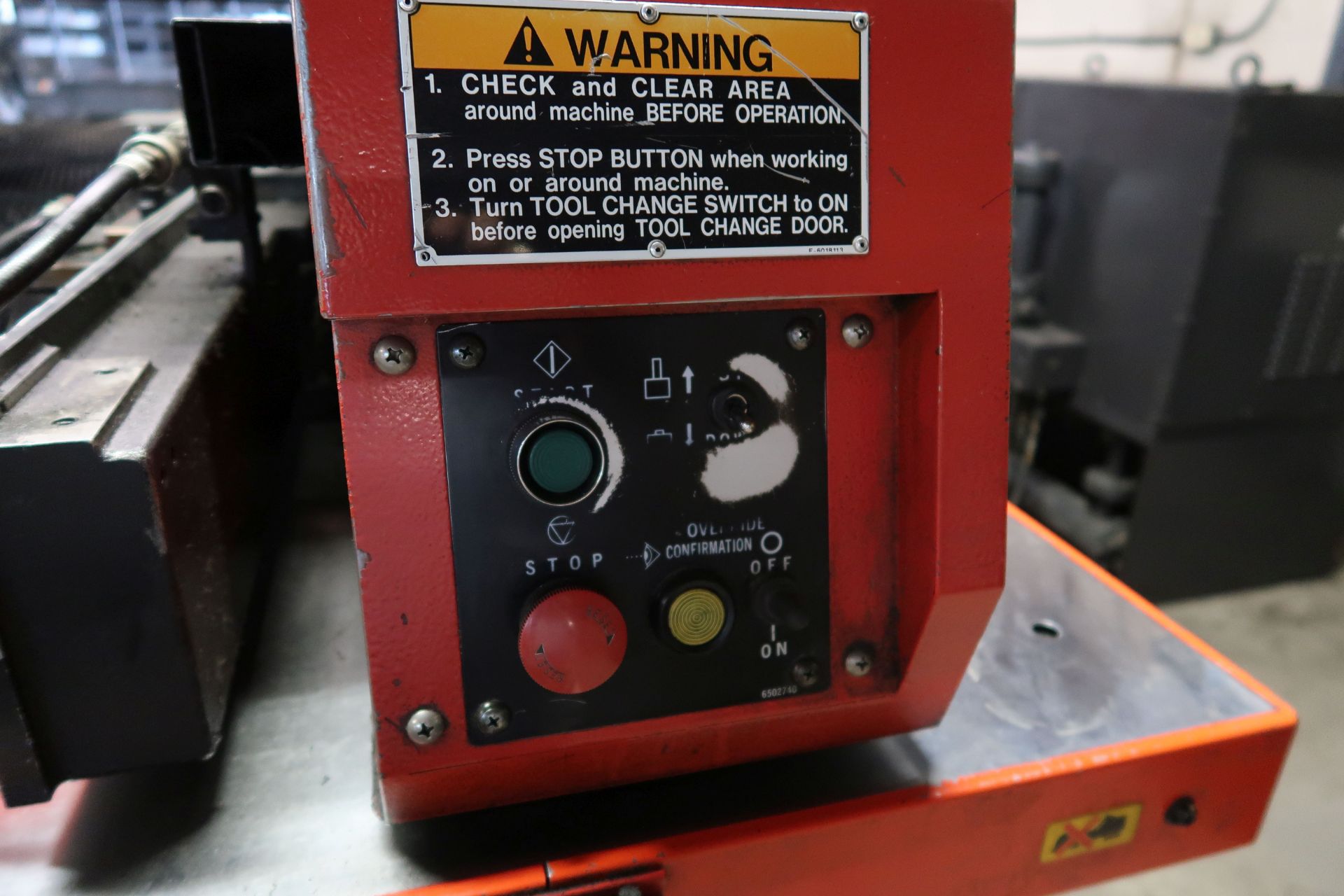 30 TON AMADA MODEL VIPROS 358 KING CNC TURRET PUNCH; S/N 35820168 (NEW 1996), 58-STATION TURRET, - Image 10 of 33