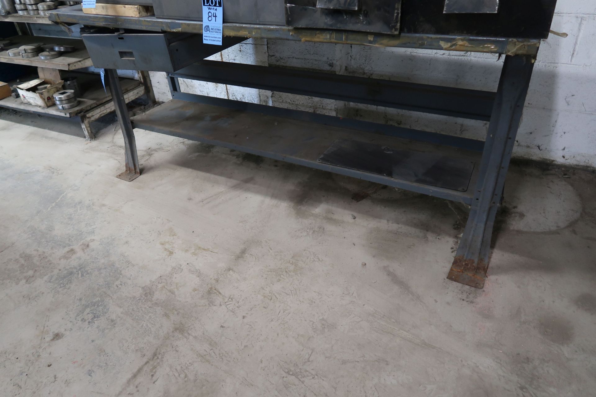 30" X 72" X 33" HIGH STEEL WORKBENCH **DELAY REMOVAL - PICK UP 9-23-20**