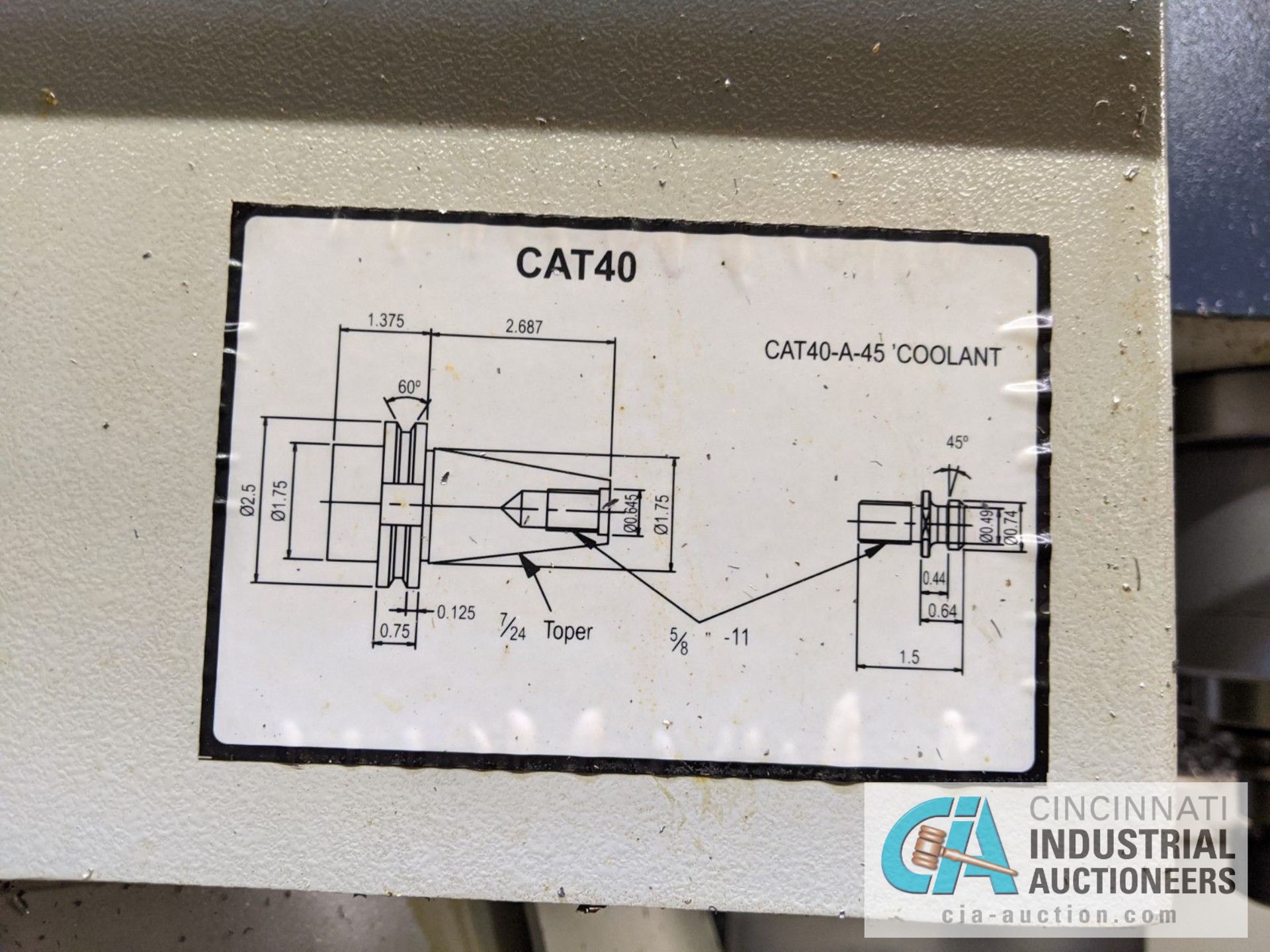 ATRUMP MODEL A2-7H CNC VERTRICAL MACHINING CENTER; S/N A2NC160027, 5.5 KW, 10" X 54" TABLE, X-TRAVEL - Image 9 of 9