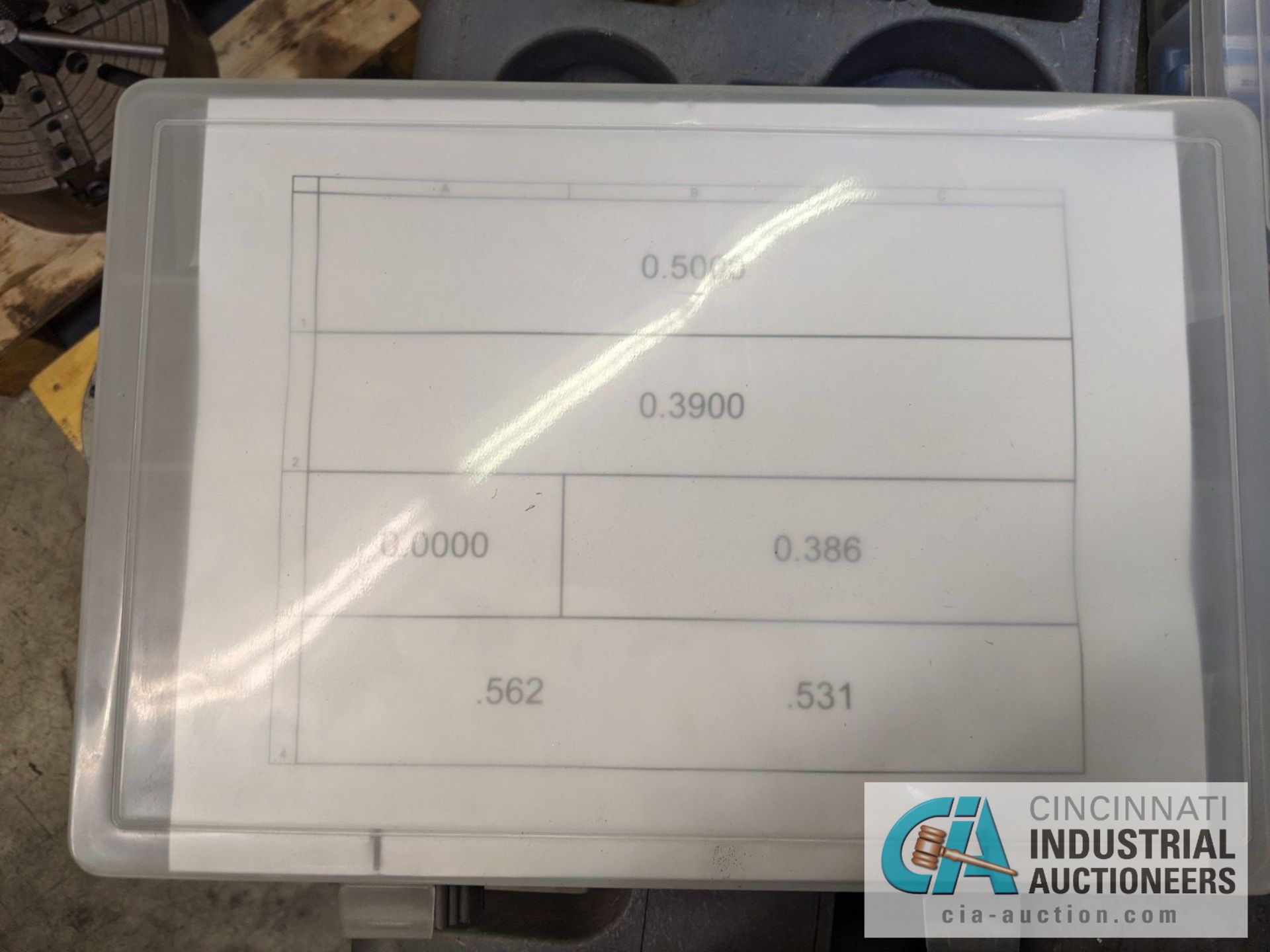 PLASTIC DRAWER INDEX WITH HS DRILLS - Image 8 of 11