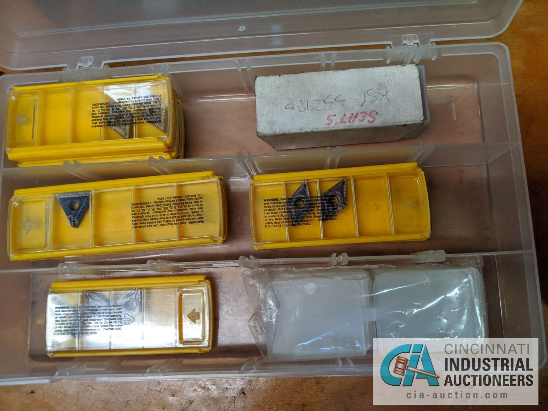 (LOT) CARBIDE INSERTS IN BOX AND (2) INDEXES - Image 6 of 9