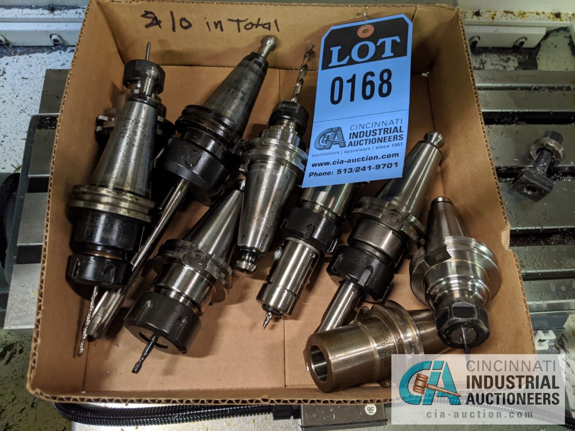 40 TAPER TOOL HOLDERS IN MACHINE