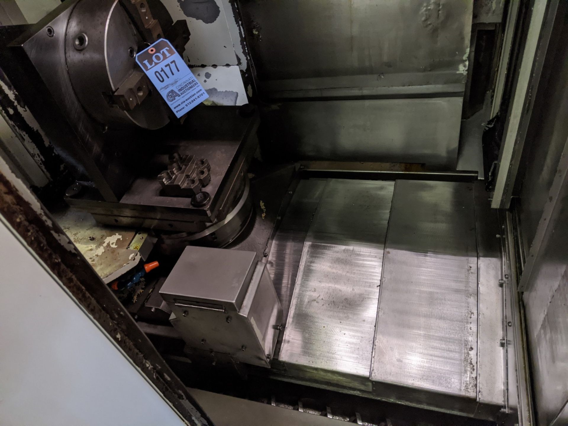 MAZAK MODEL HTC DUAL PALLET CNC HORIZONTAL MACHINING CENTER; S/N 131289, 16" X 16" PALLET SIZE, - Image 11 of 11