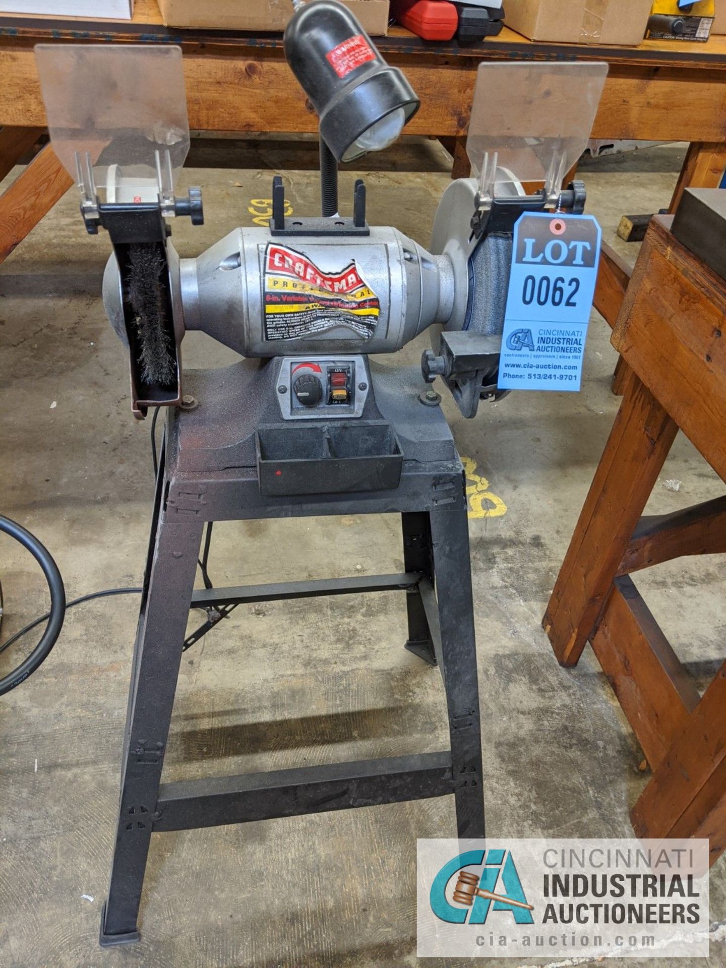 8" CRAFTSMAN DE PEDESTAL GRINDER