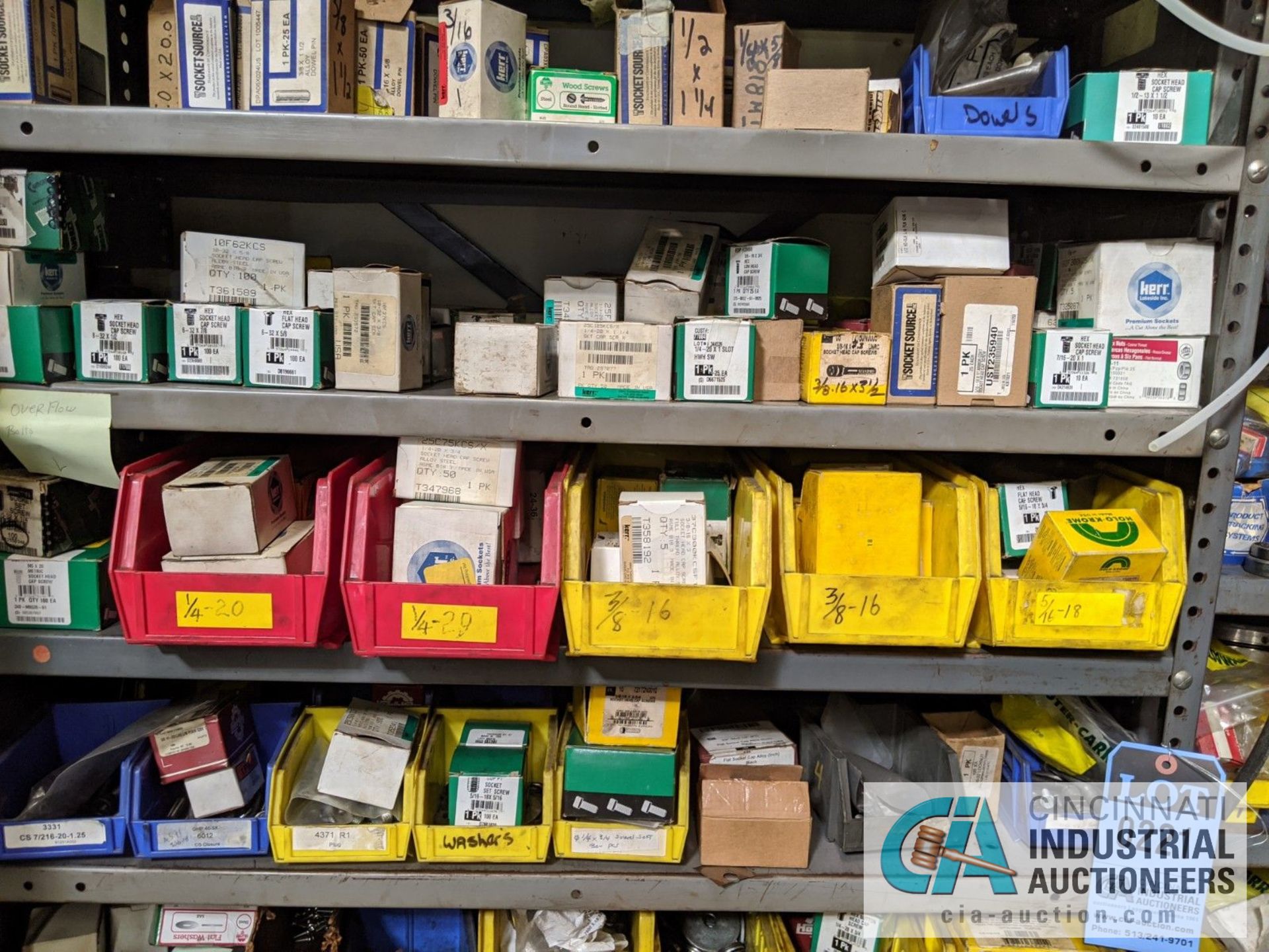 SECTIONS STEEL SHELVING WITH HARDWARE; NUTS AND BOLTS - Image 2 of 5