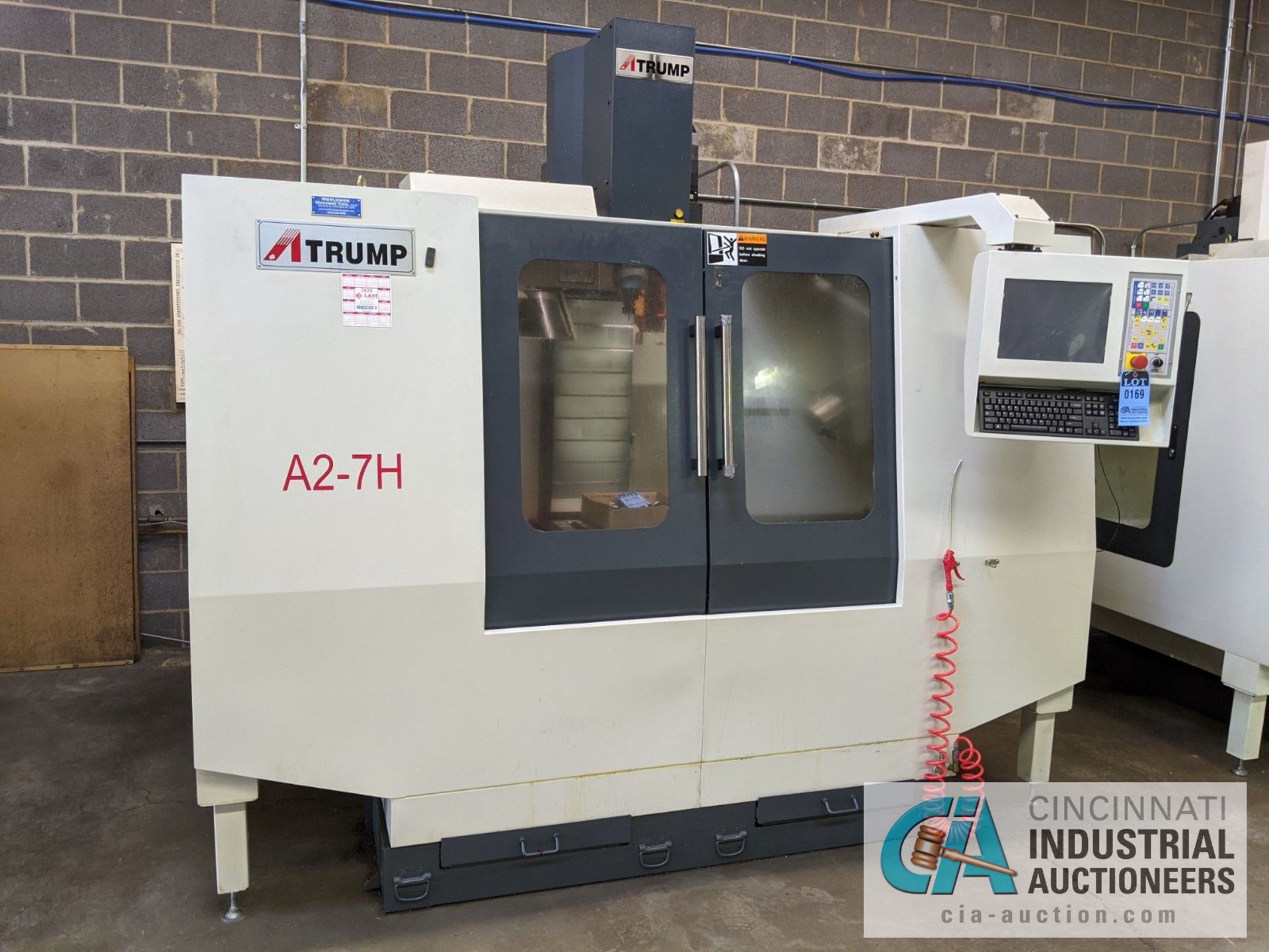 ATRUMP MODEL A2-7H CNC VERTRICAL MACHINING CENTER; S/N A2NC160027, 5.5 KW, 10" X 54" TABLE, X-TRAVEL