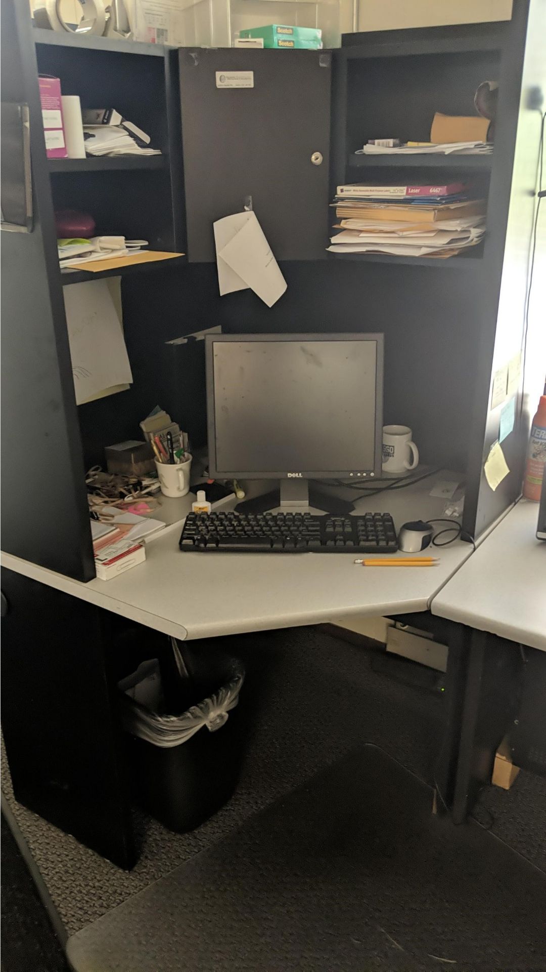 (LOT) DESK, FOLDING TABLE, FILE CABINET - Image 2 of 3