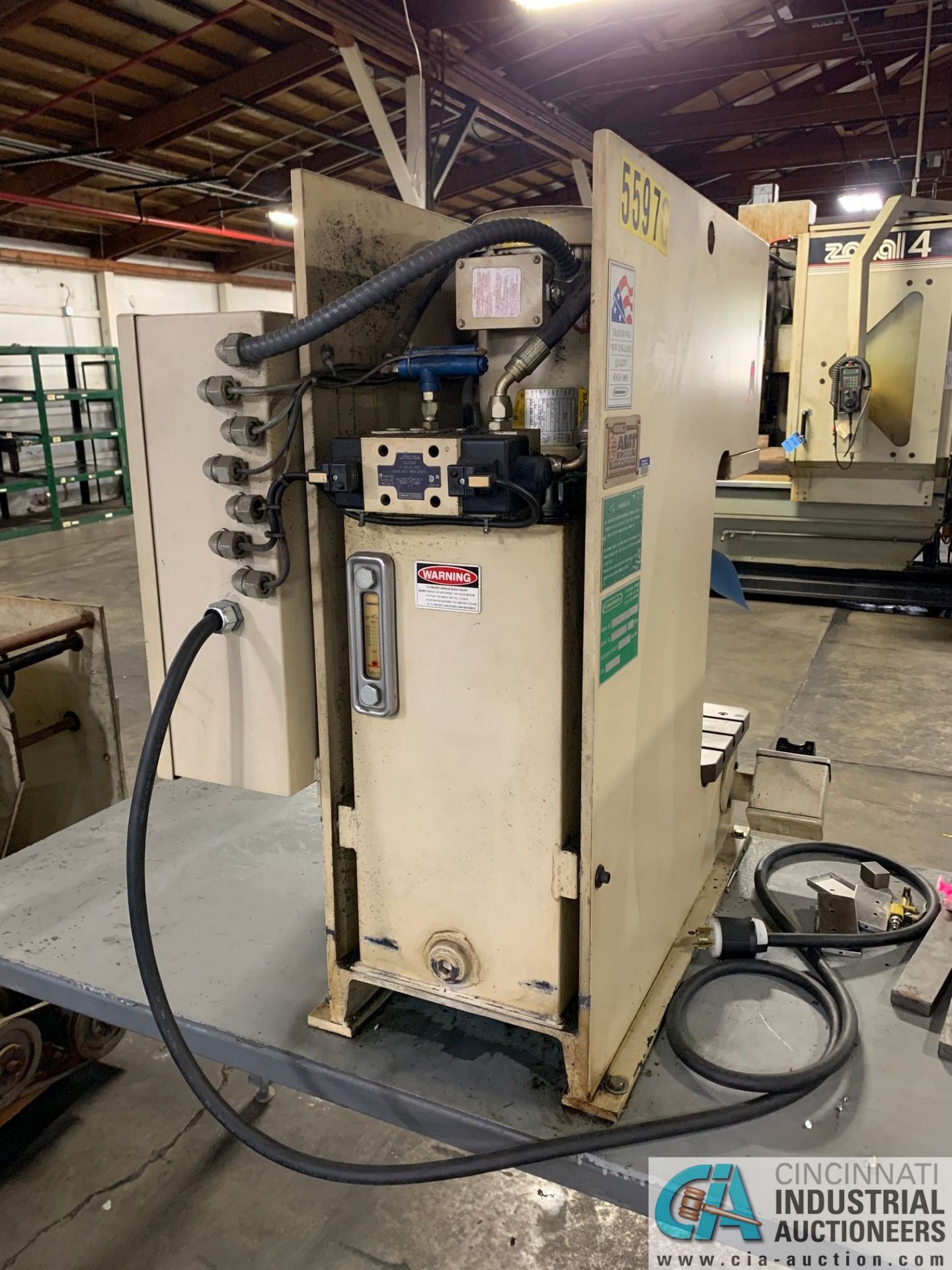 5 TON GREENERD HPB-5 HYDRAULIC PRESS; S/N T5935 (NEW 2000) WITH TABLE - Image 5 of 6