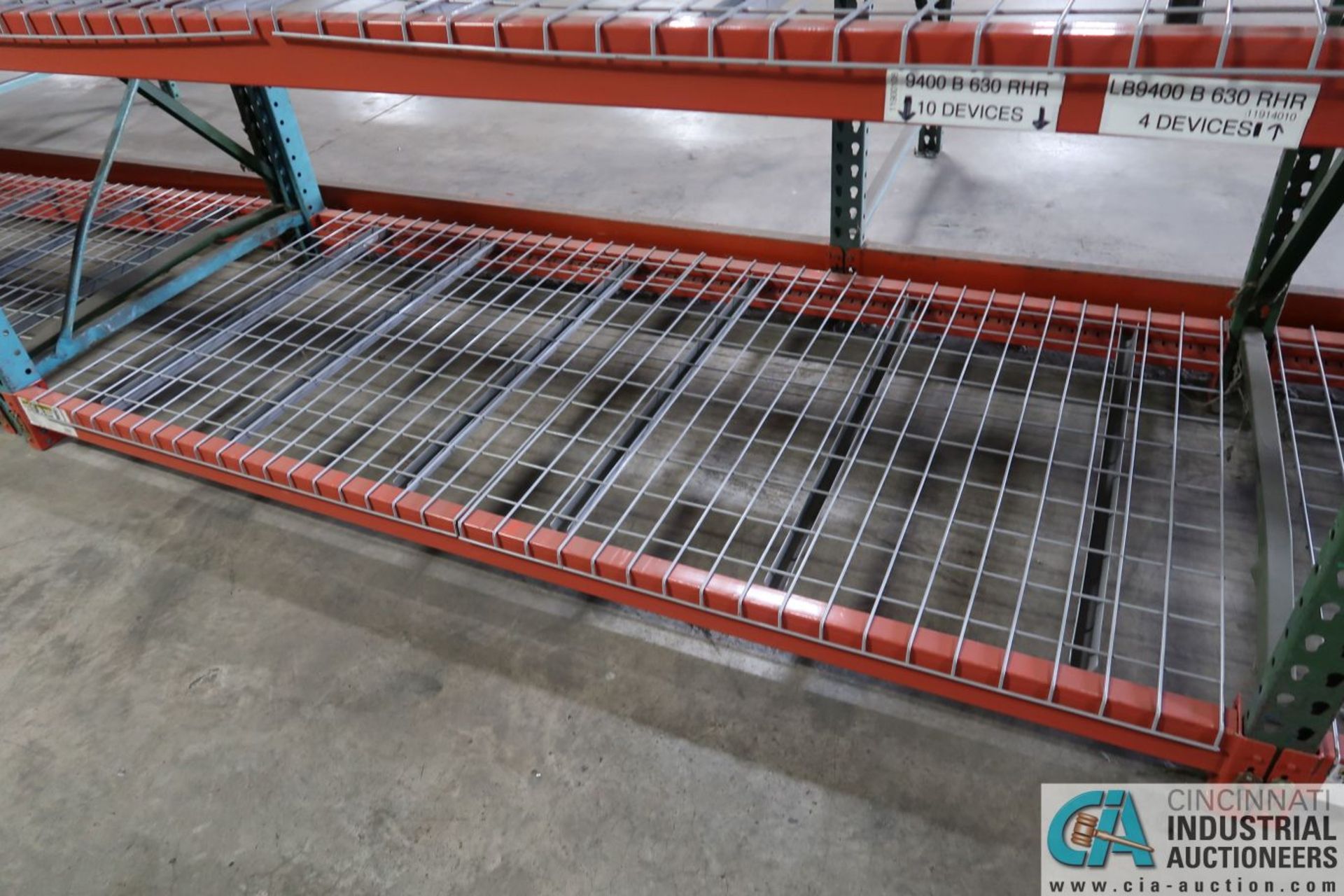 Sections Pallet Rack (8) Uprights, (37) Beams, (20) Wire Decks TOTAL; (6) 42" x 10' Uprights, (7) 5" - Image 10 of 24