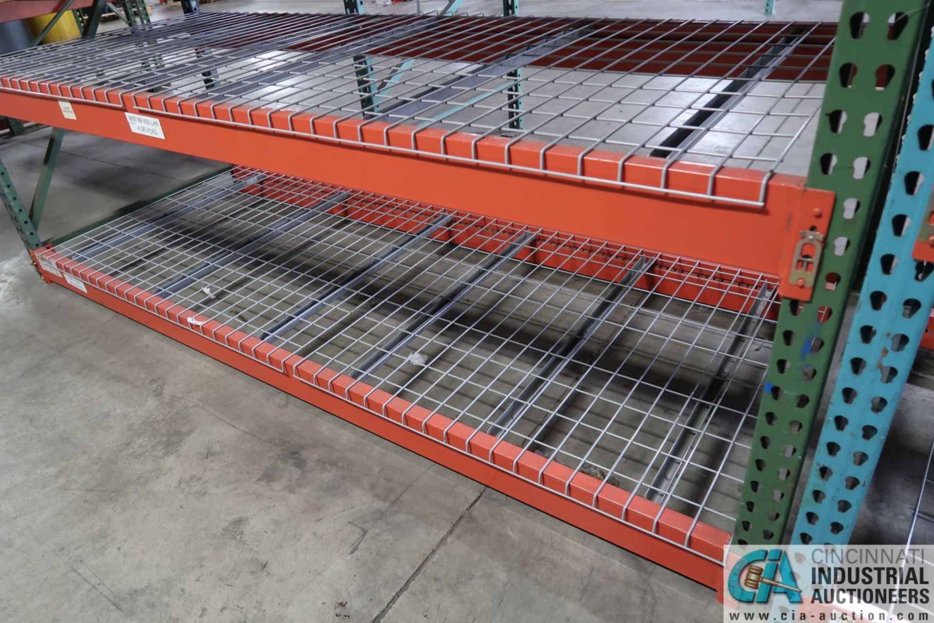 Sections Pallet Rack (8) Uprights, (37) Beams, (20) Wire Decks TOTAL; (6) 42" x 10' Uprights, (7) 5" - Image 12 of 24